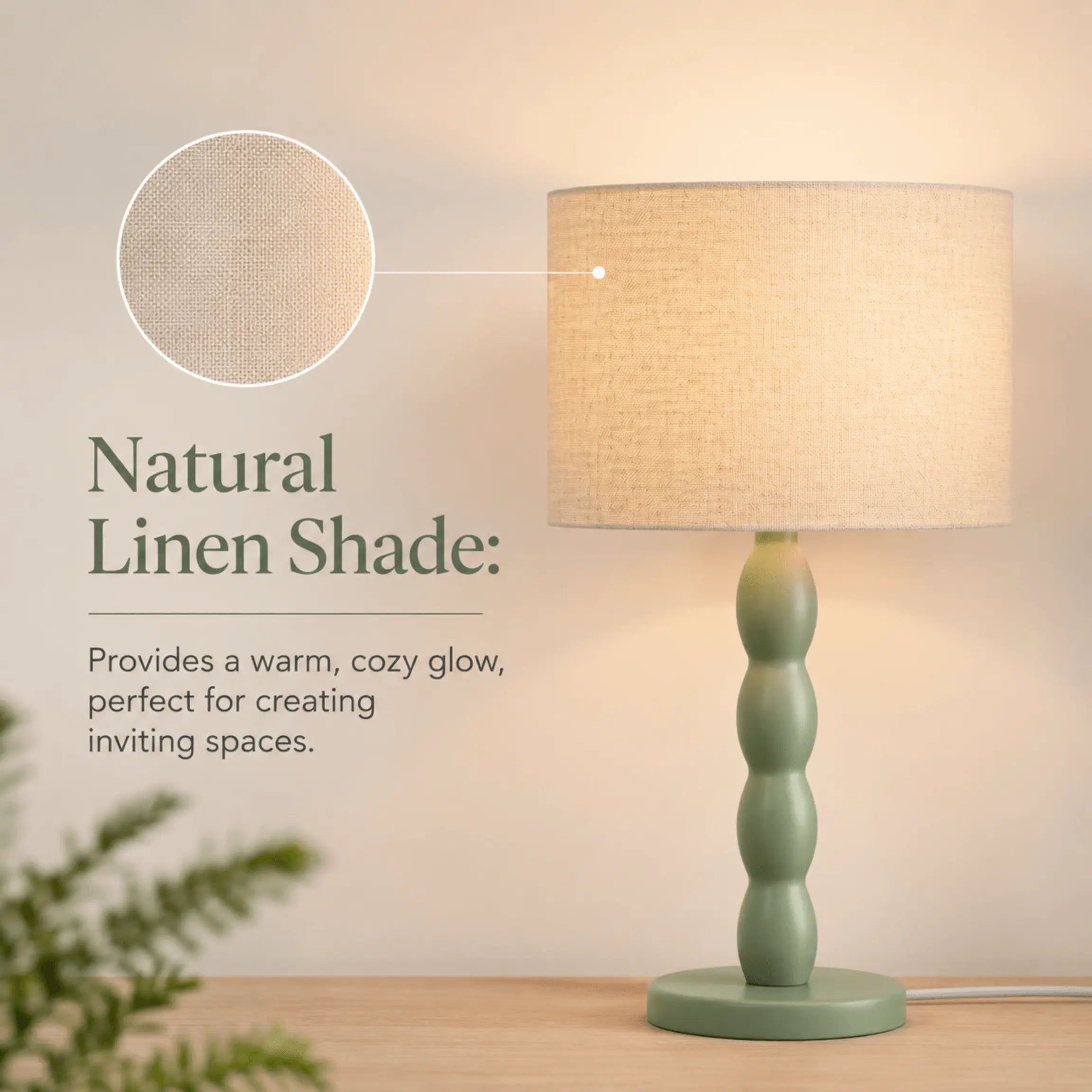 The Muted Green Table Lamp