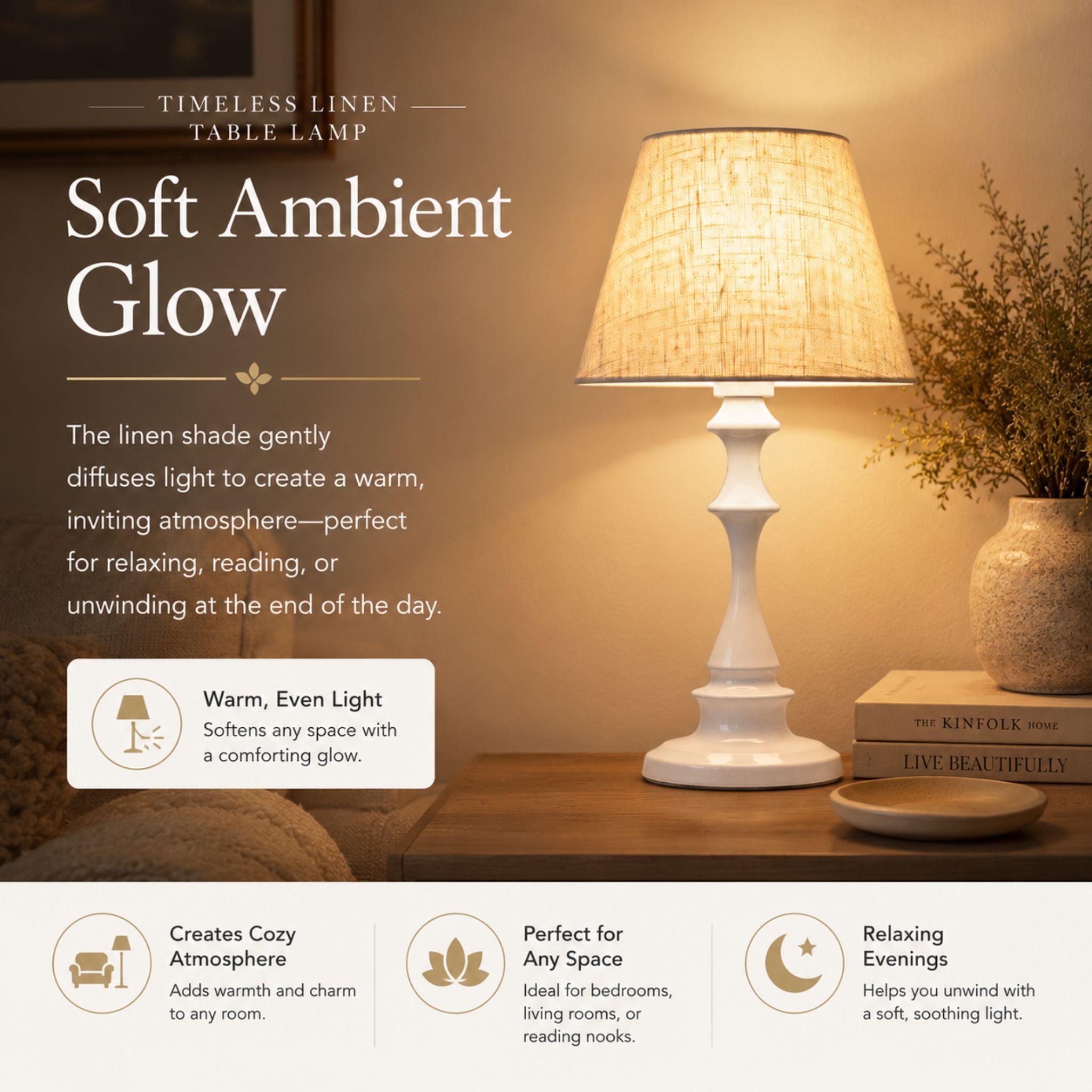The Timeless Linen Table Lamp