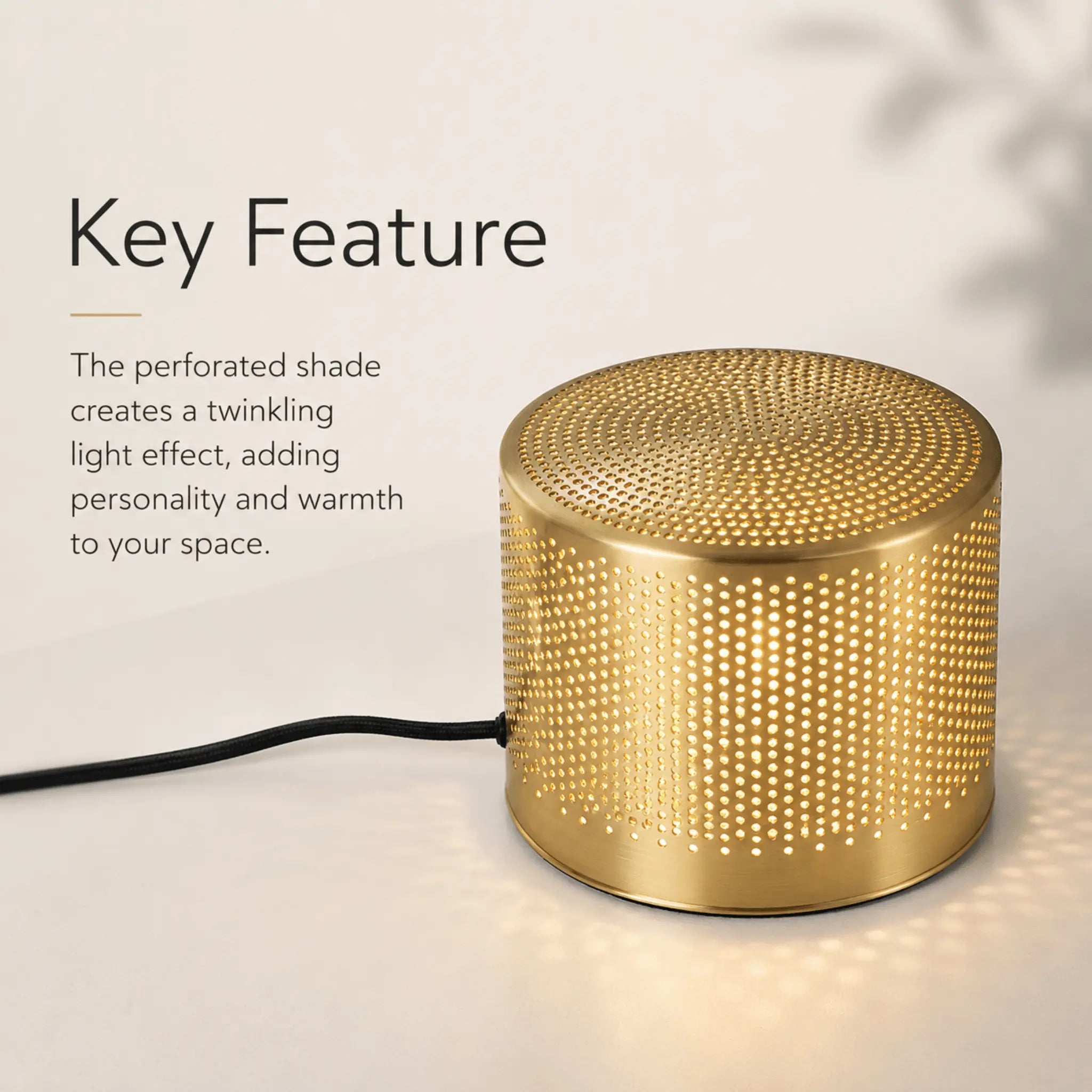 The Twinkle Brass Accent Lamp