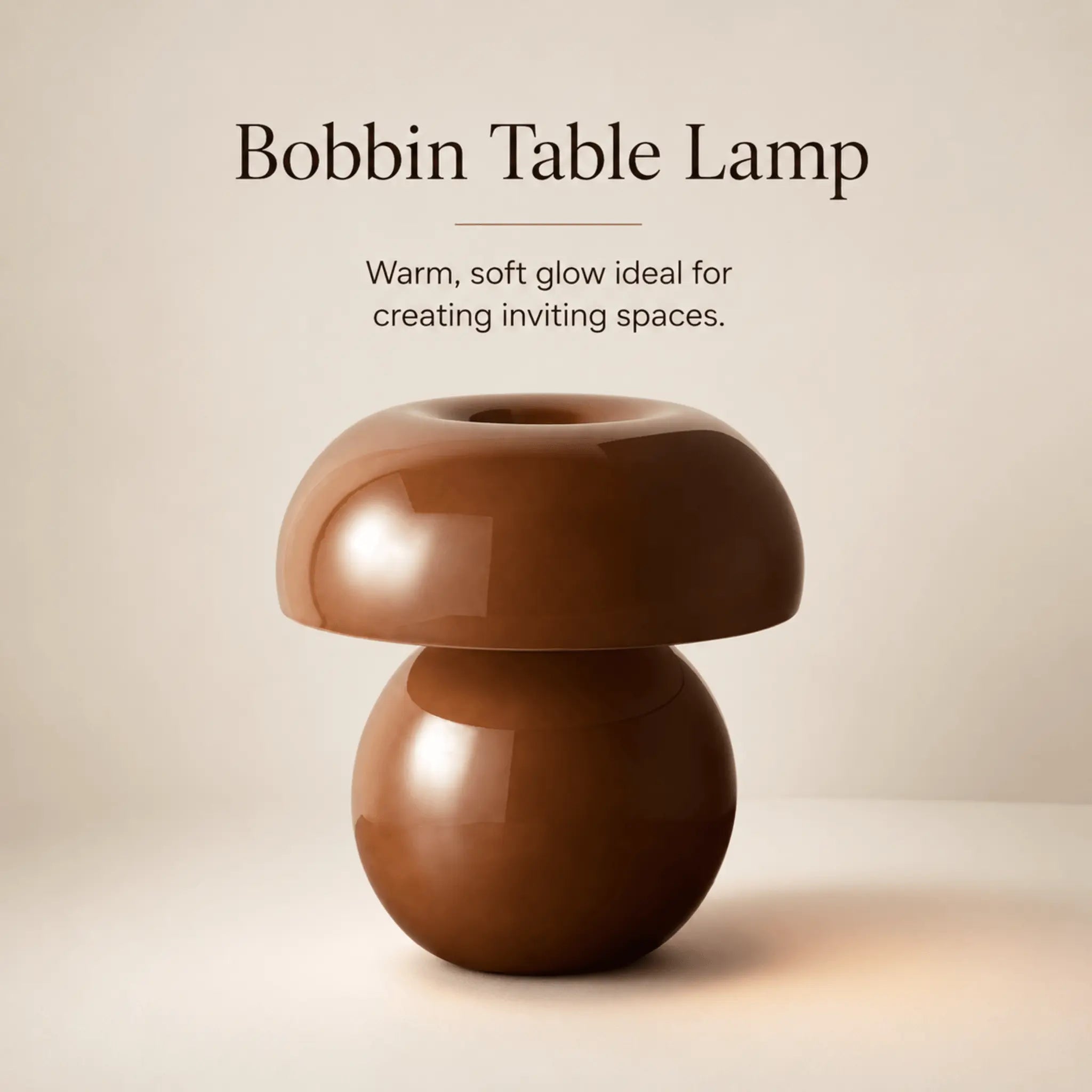The Cozy Glow Bobbin Lamp