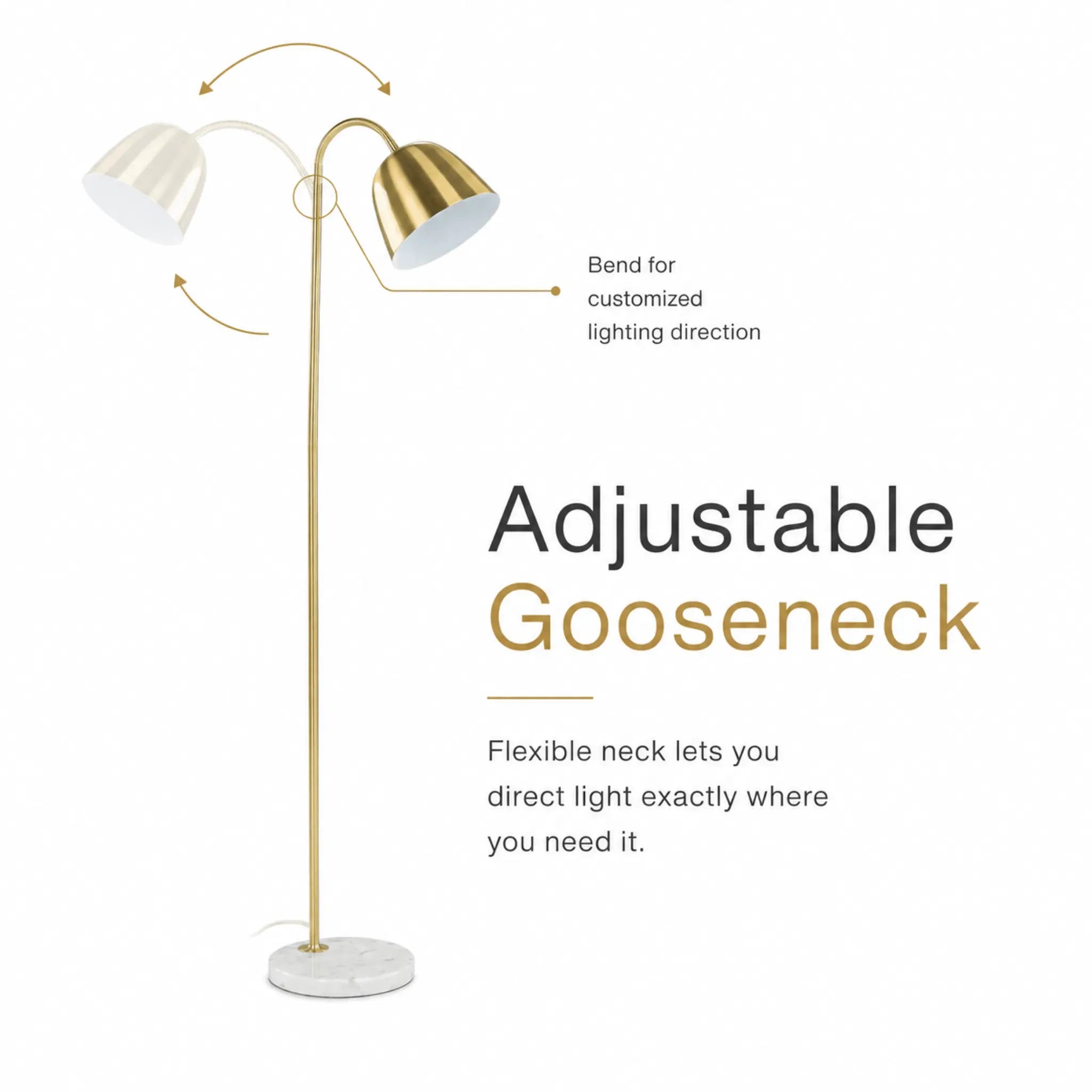 The Reading Corner Brass Floor Lamp