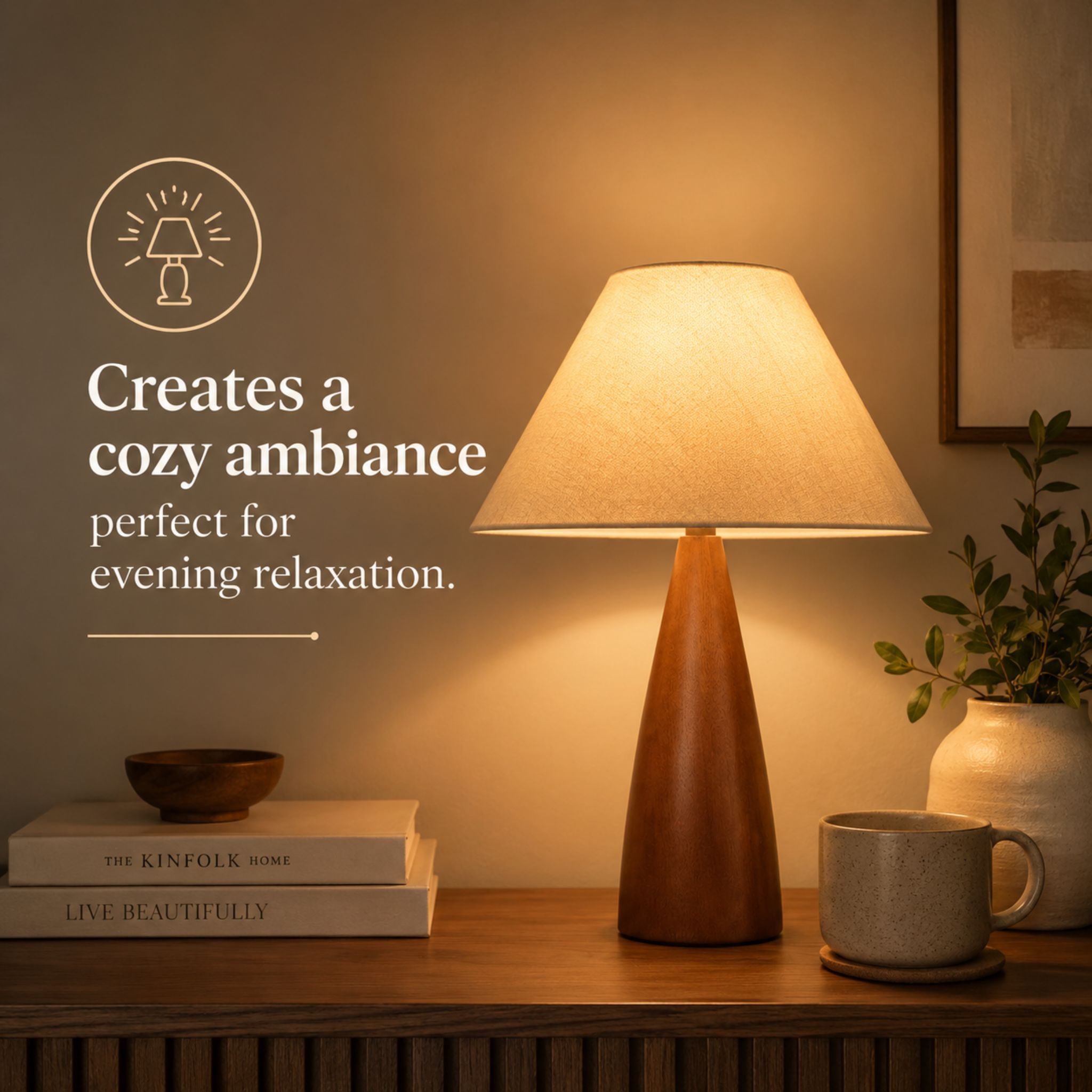 The Elegant Wooden Accent Table Lamp