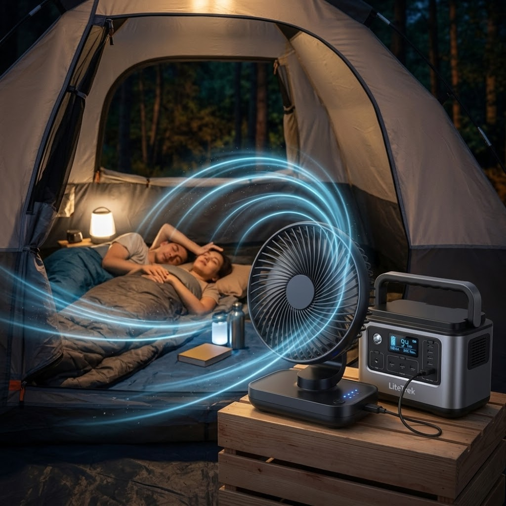 The LiteTrek CampBreeze — Because Heat Should Never Cut a Trip Short