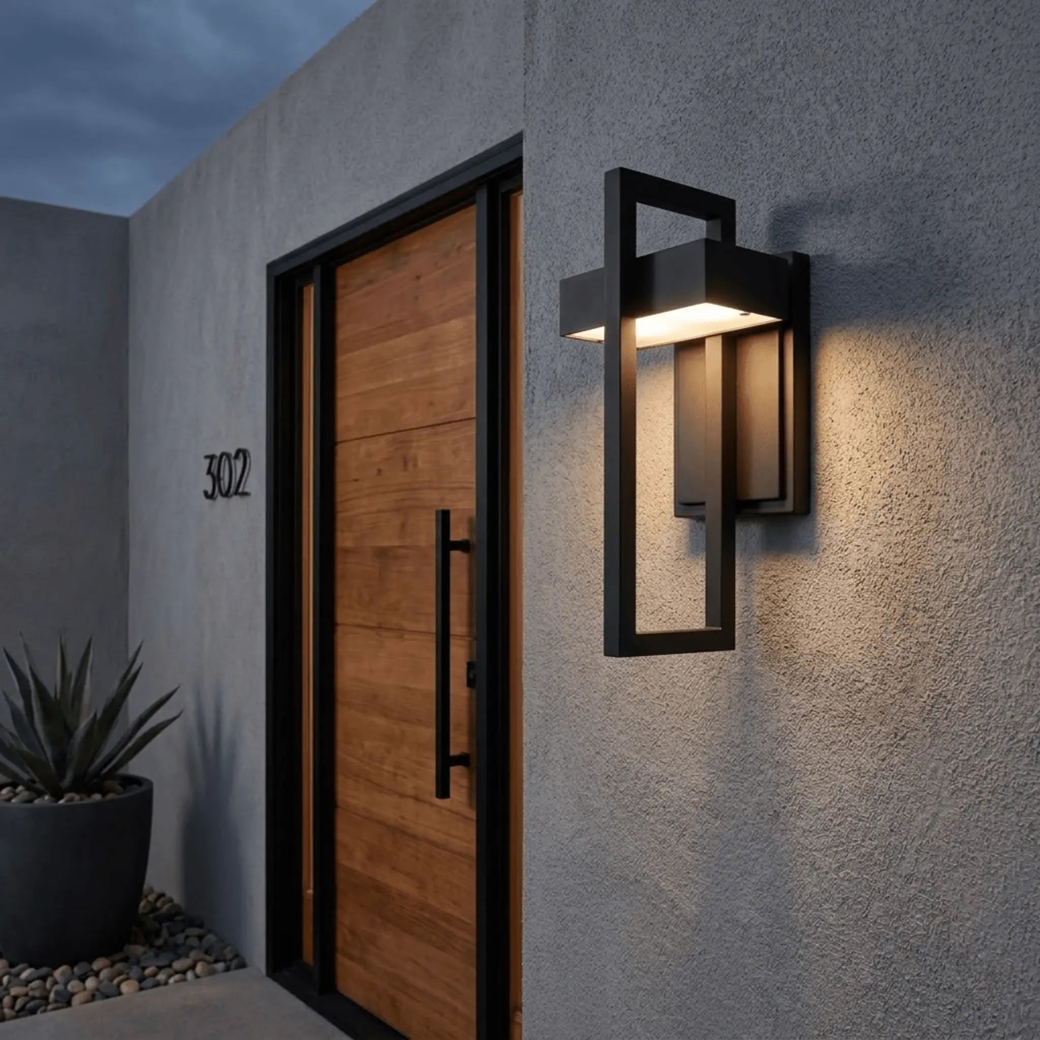 Soft Living Angular Outdoor LED Wall Light