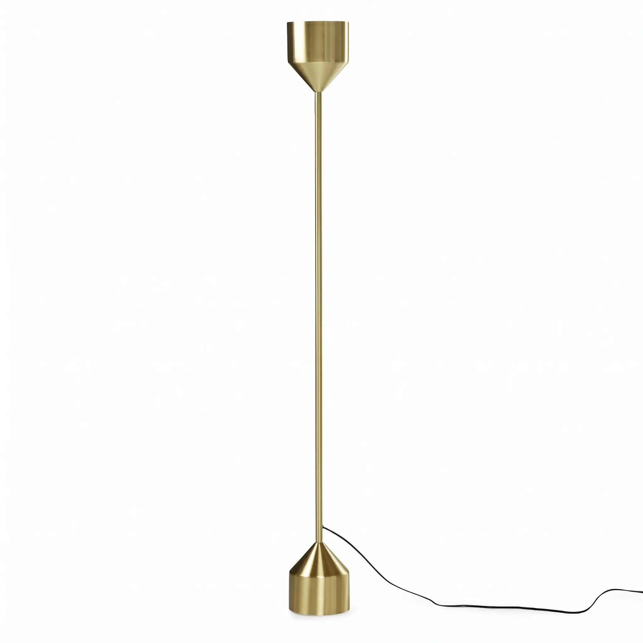 The Corner Glow Brass Floor Lamp