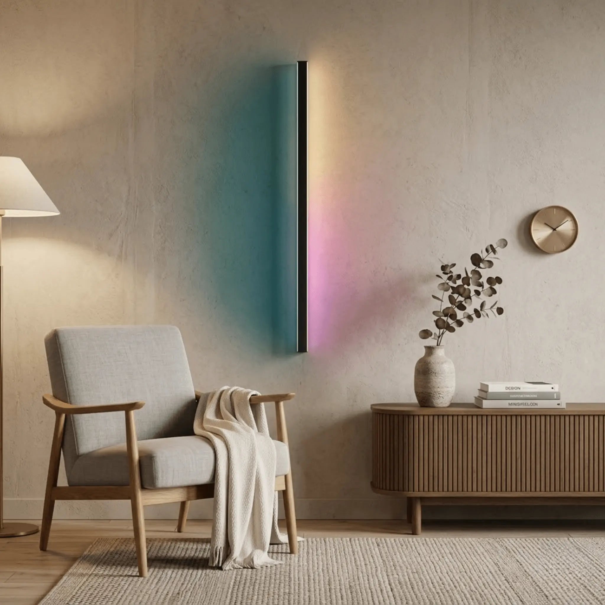 RGB Dimmable Wall Lamp with Remote Control IP65 Waterproof