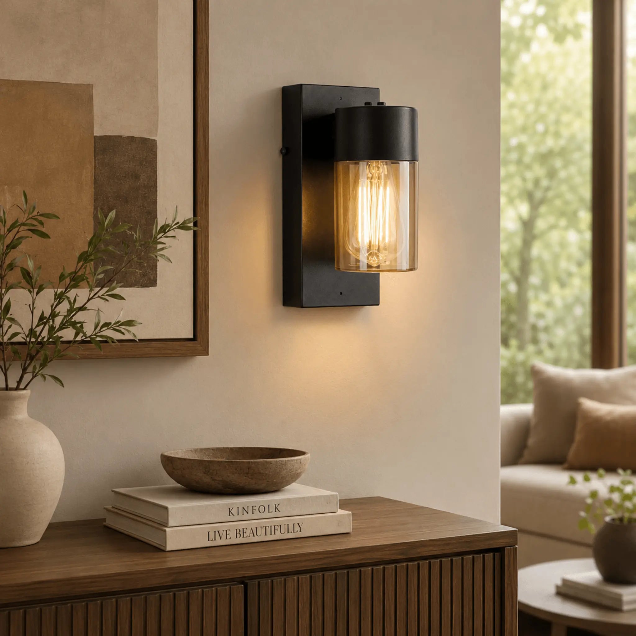 The Sequoia Wood Wall Sconce