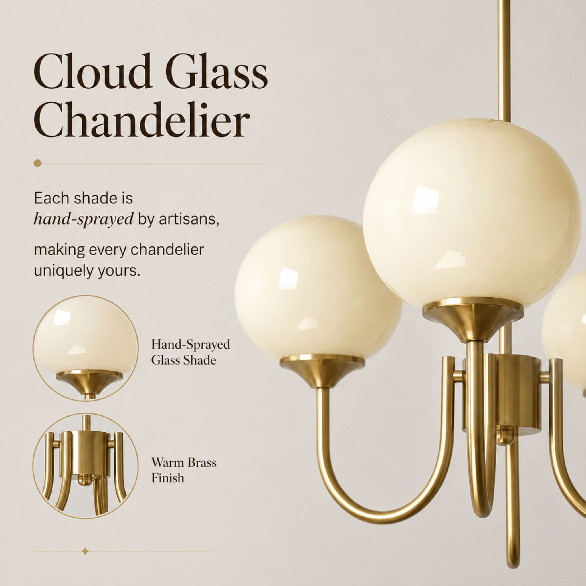 The Cloud Glass Chandelier