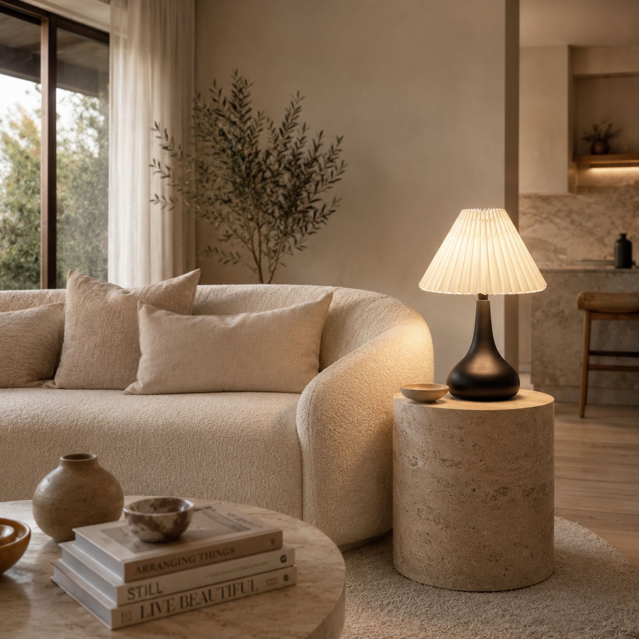 The Modern Pleated Shade Table Lamp