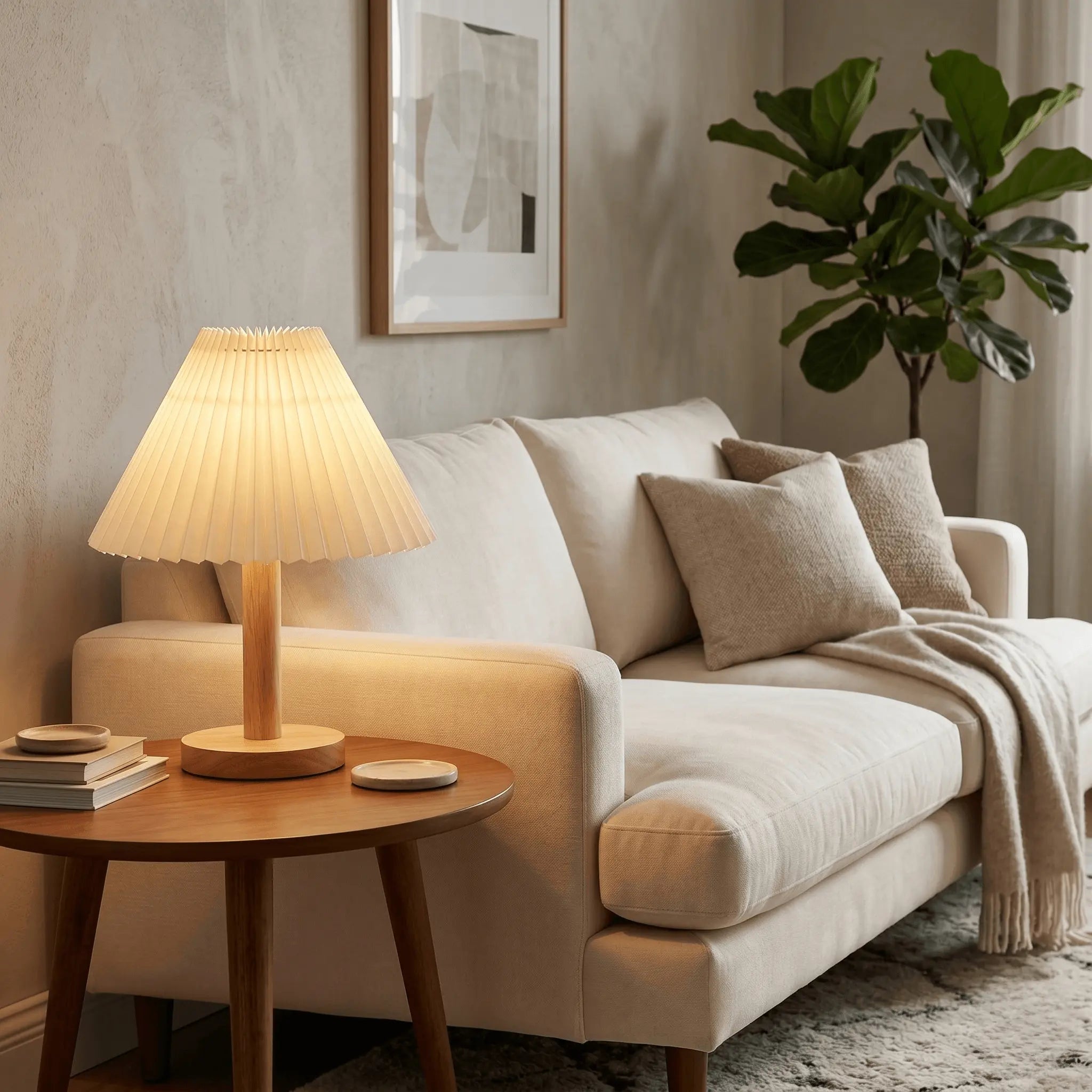 The WarmNest Wood Table Lamp