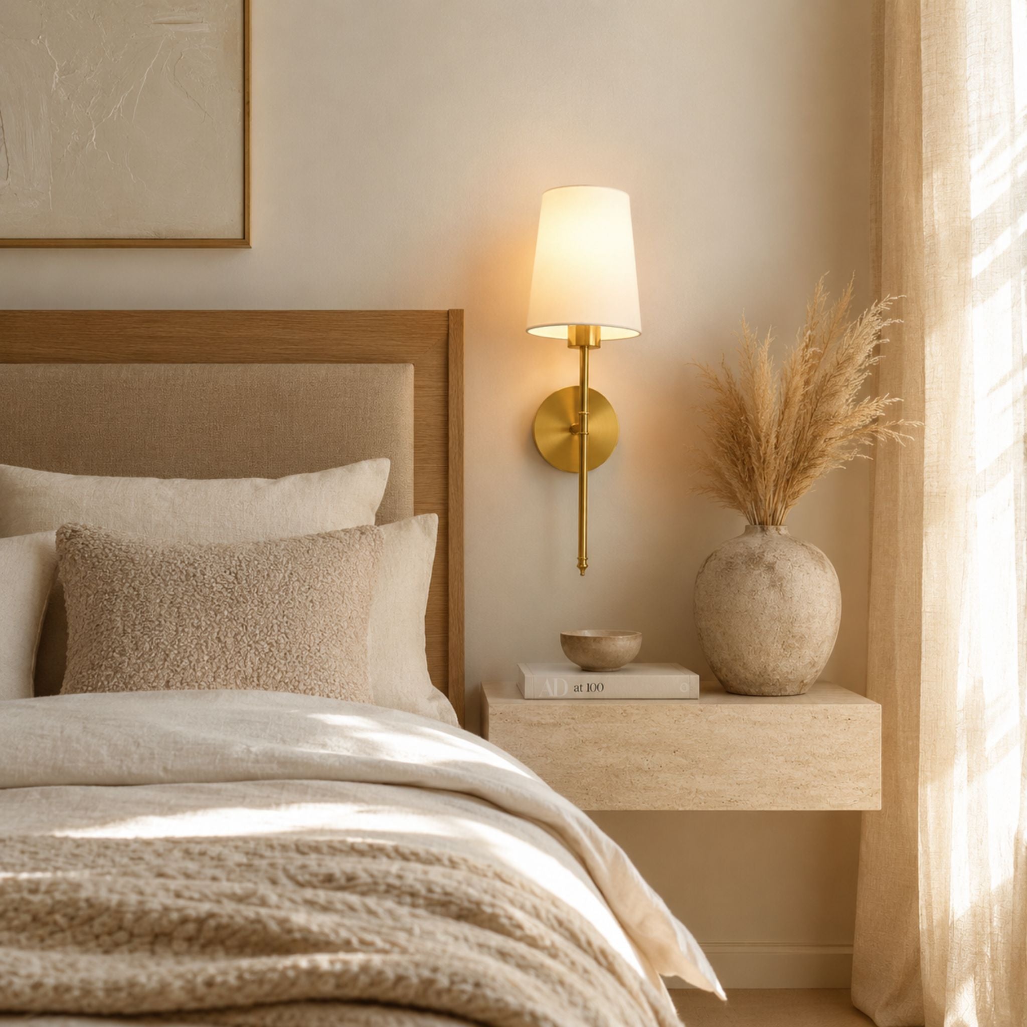 The Botanical Brass Wall Sconce