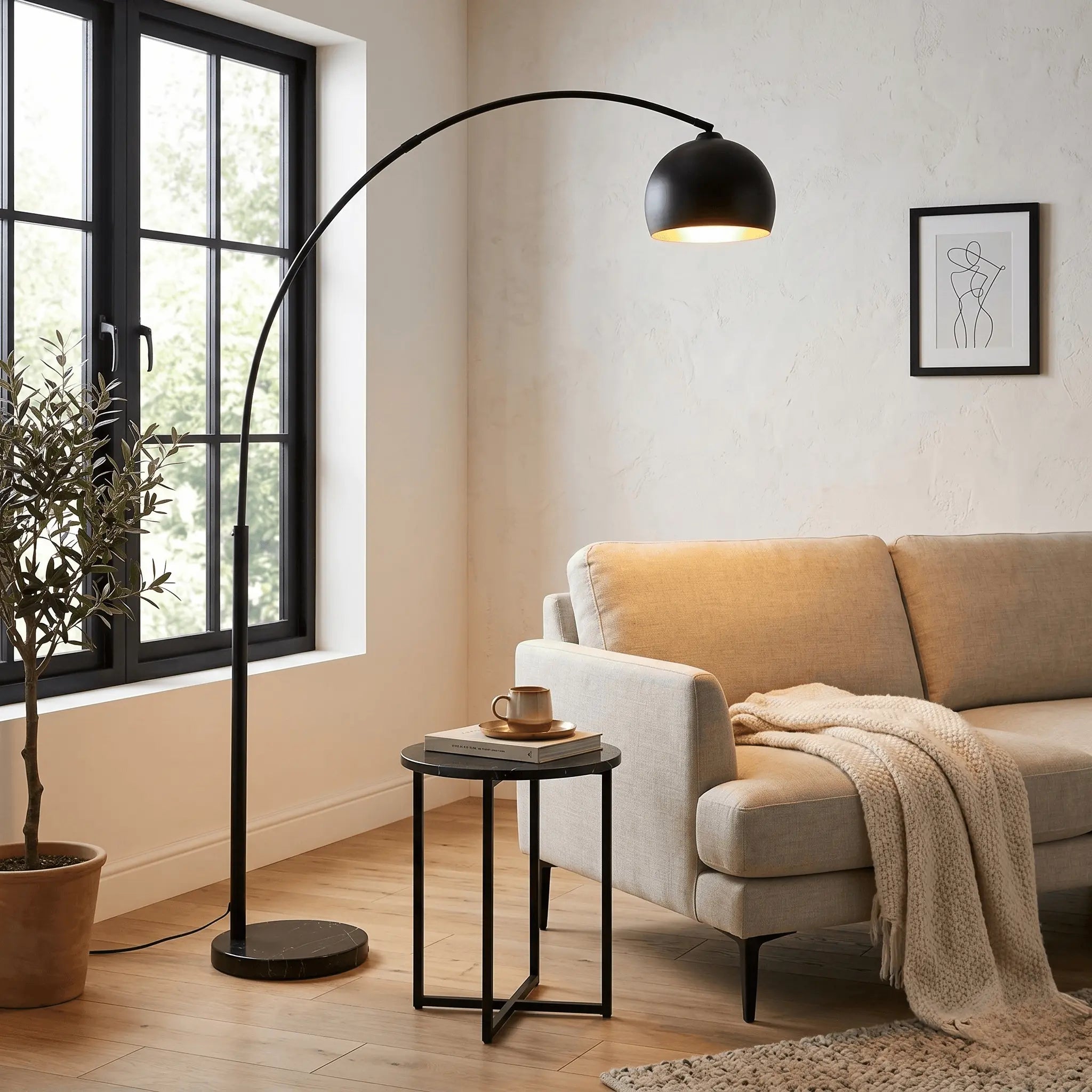 The Sculpted Arc Floor Lamp