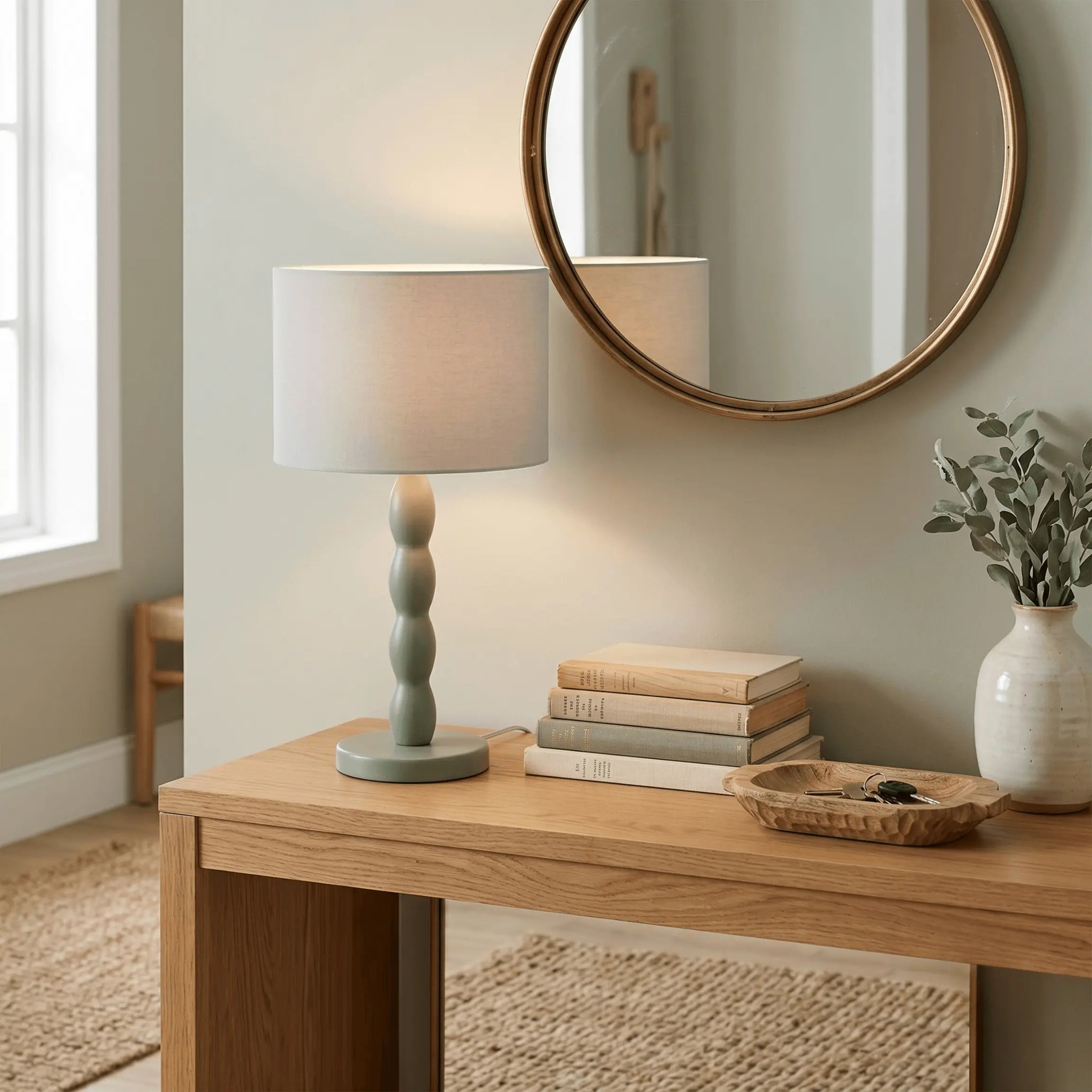 The Muted Green Table Lamp