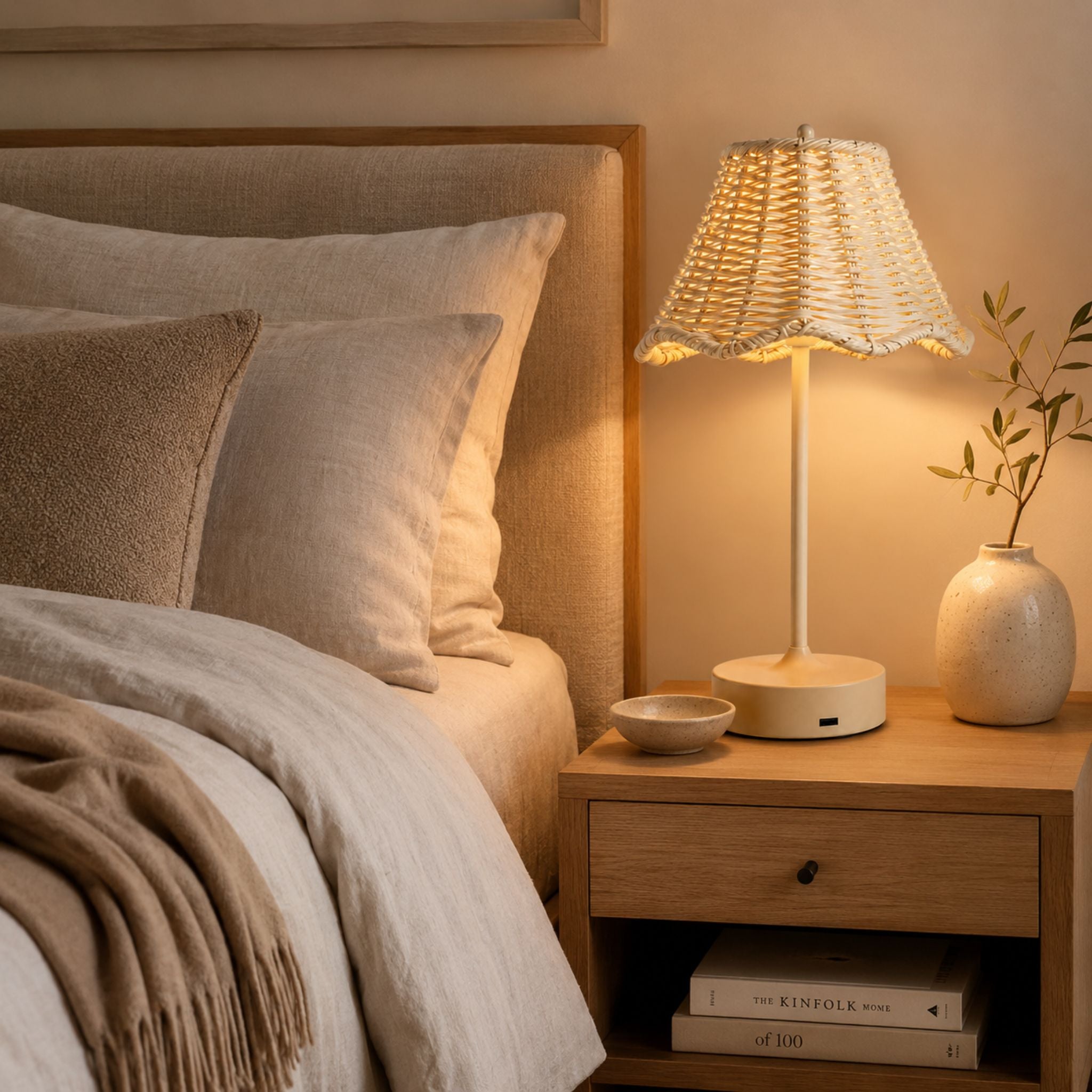 The Rattan Glow Table Lamp