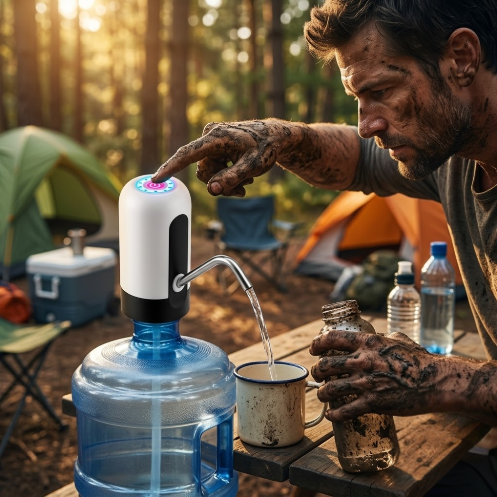 The LiteTrek HydroPress — Fresh Water. One Touch. Anywhere