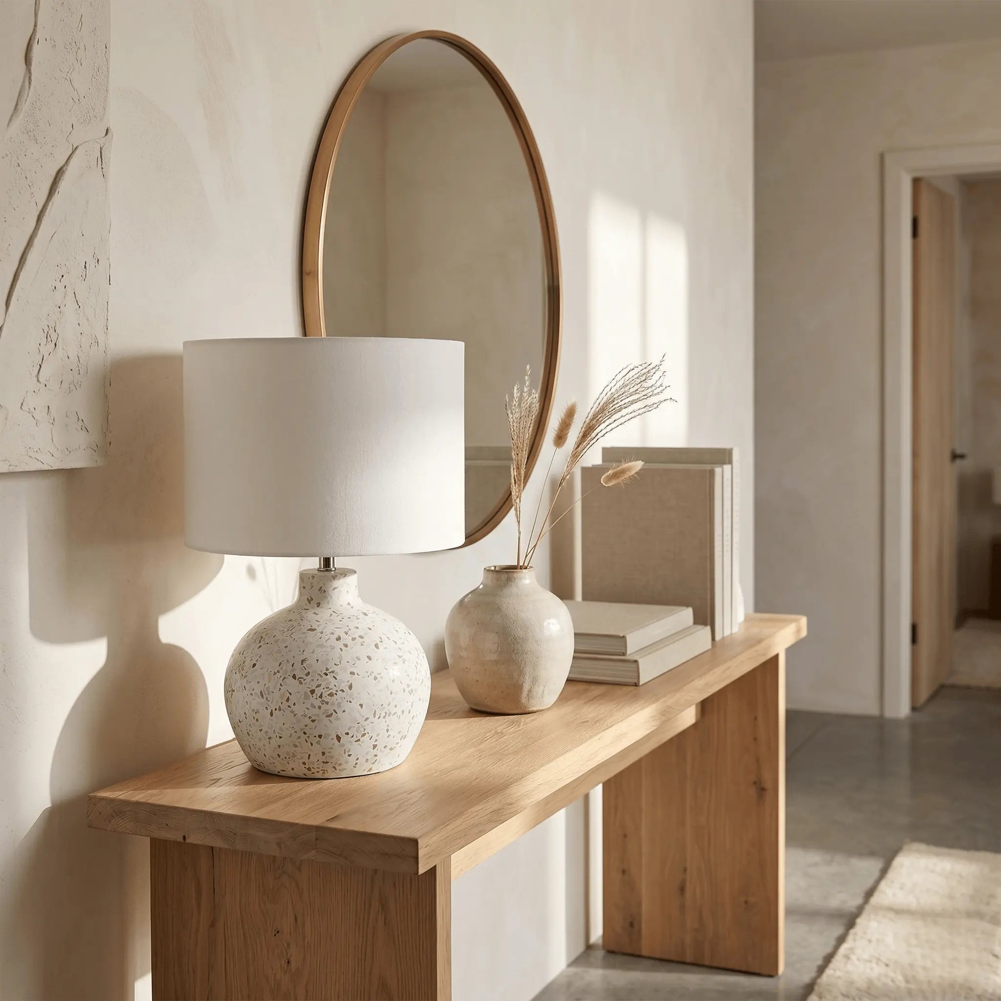 The Sculpted Terrazzo Table Lamp