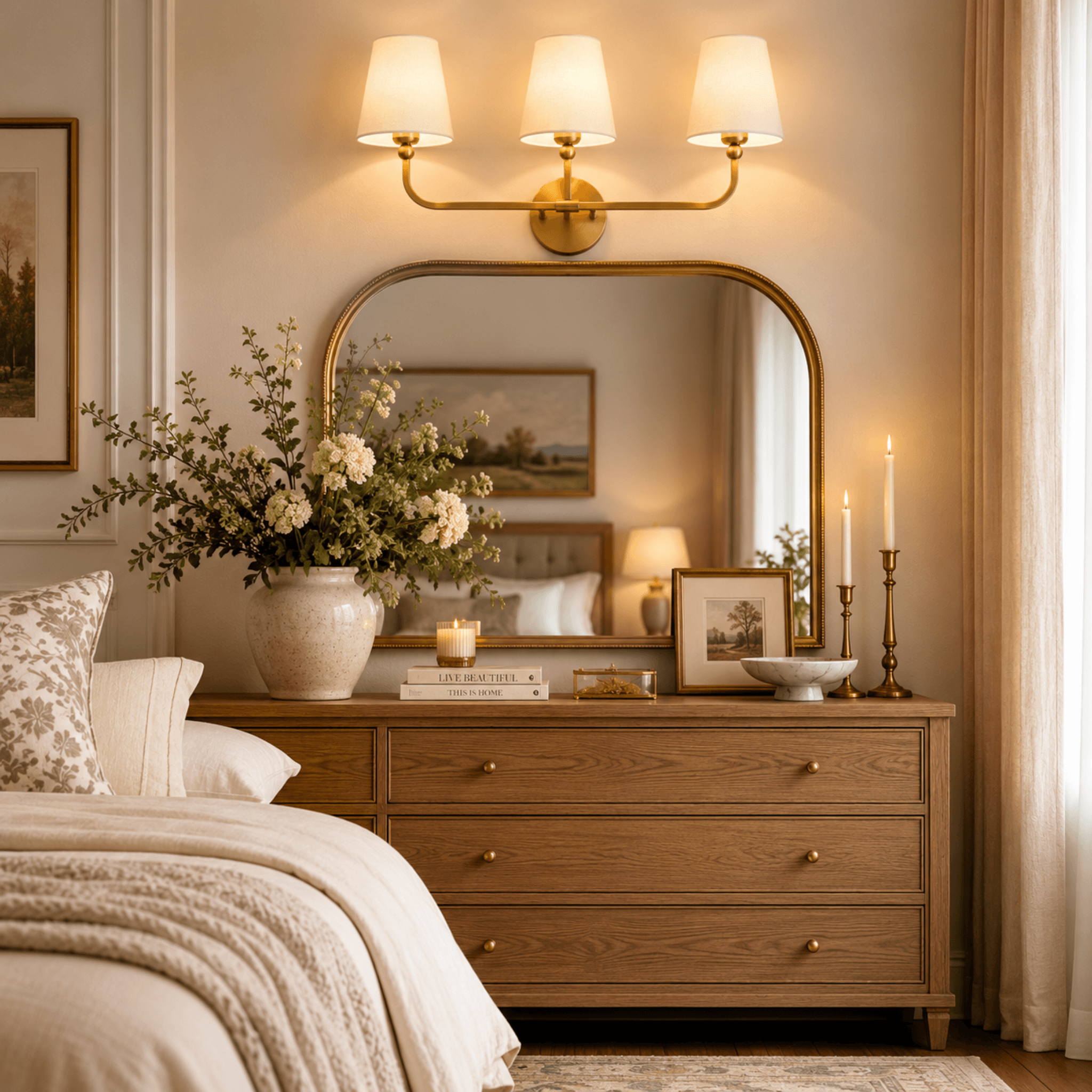 The Designer Brass Vanity Light