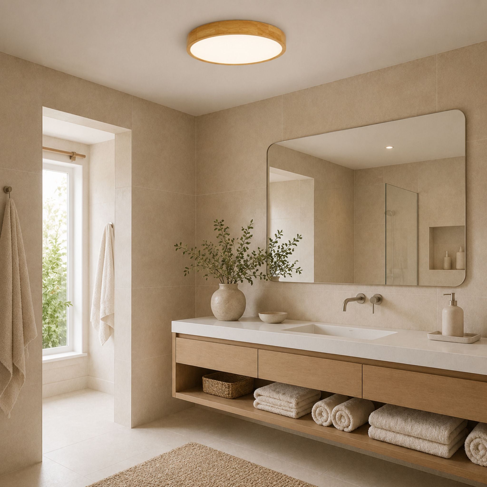 The Warm Geometry Ceiling Light