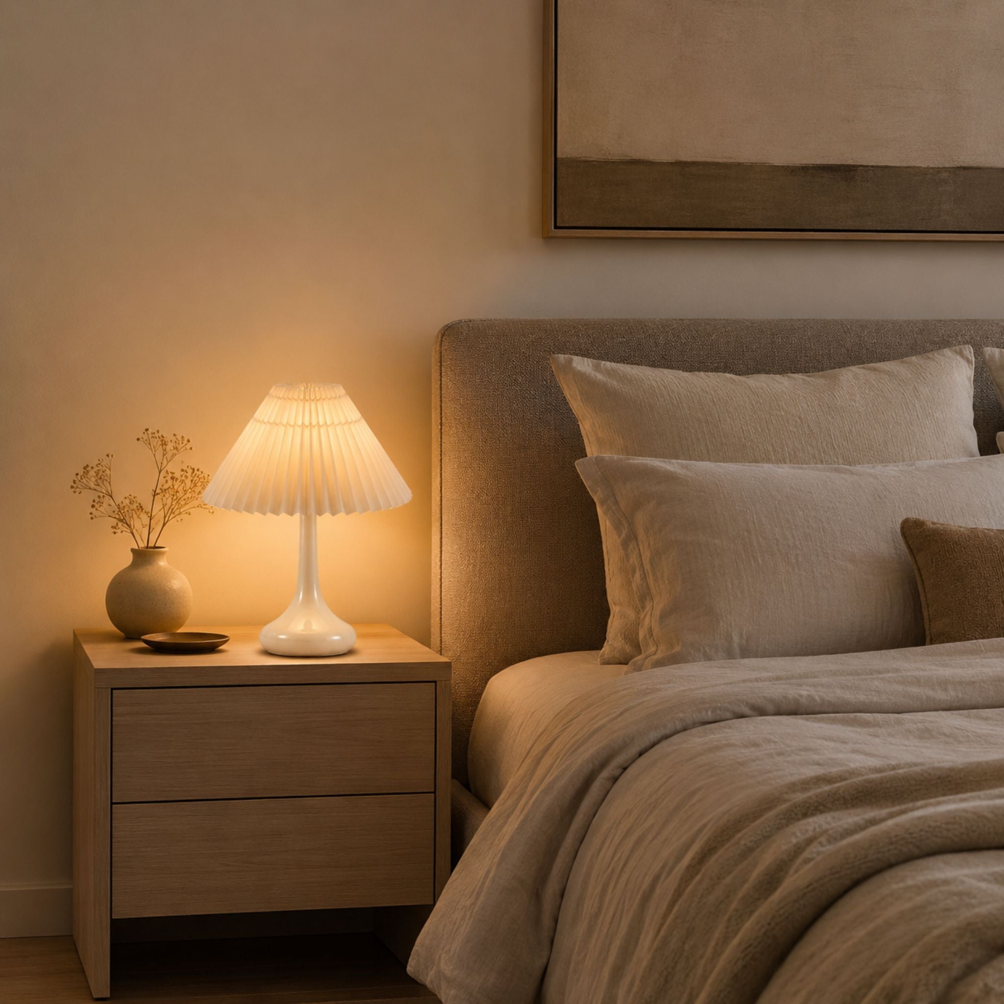 The Willow Pleated Table Lamp