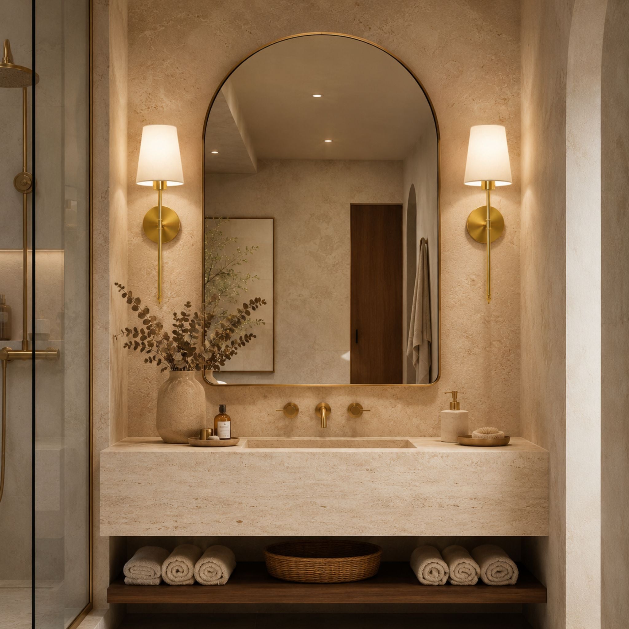 The Botanical Brass Wall Sconce