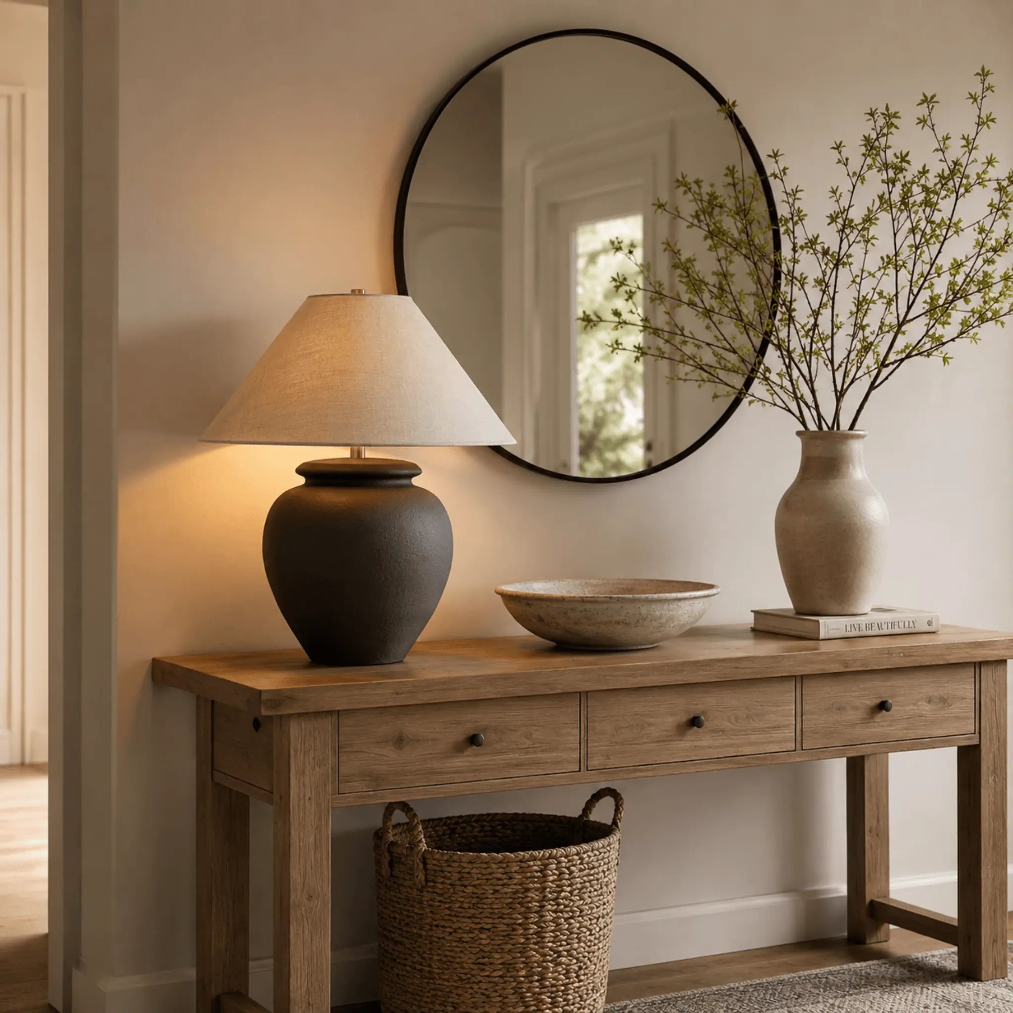 The Grounded Ceramic Table Lamp
