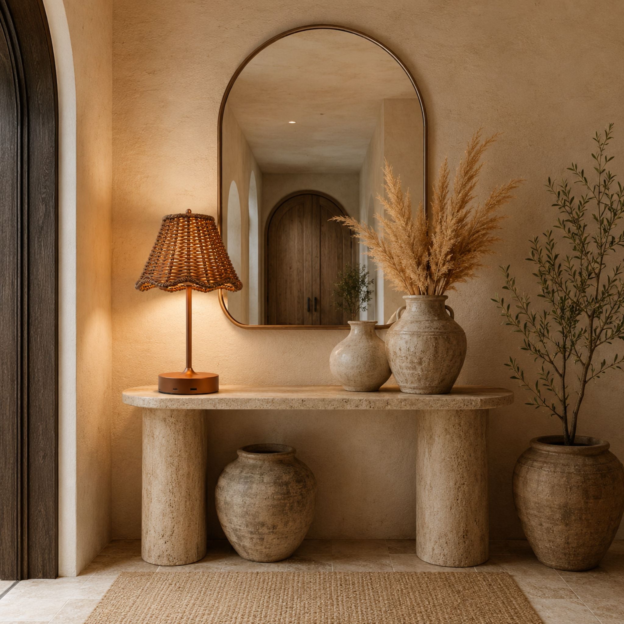 The Rattan Glow Table Lamp