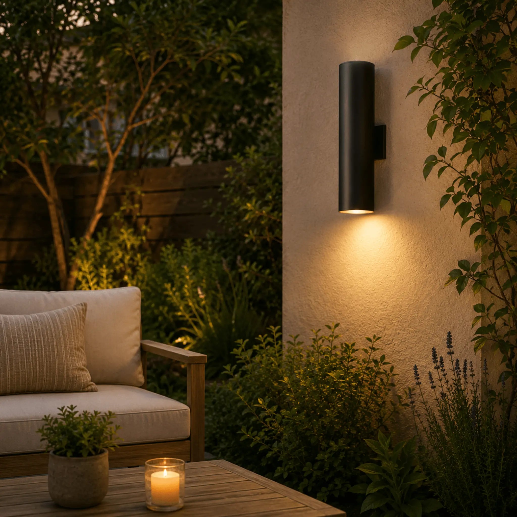 The Finished Exterior Cylinder Light