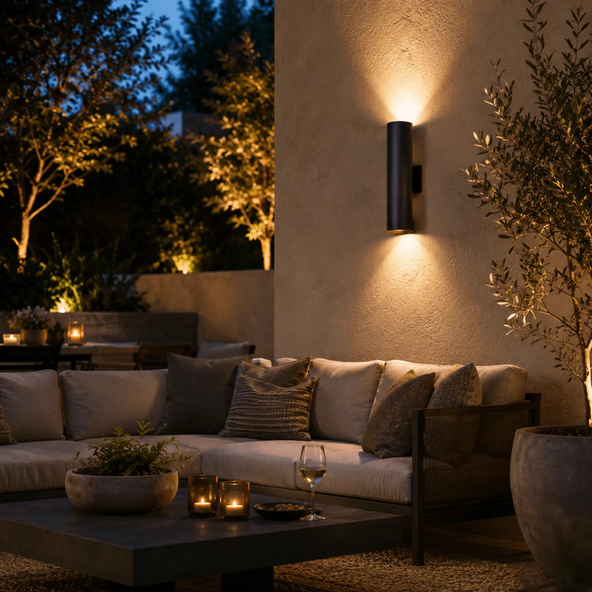 The Finished Exterior Cylinder Light