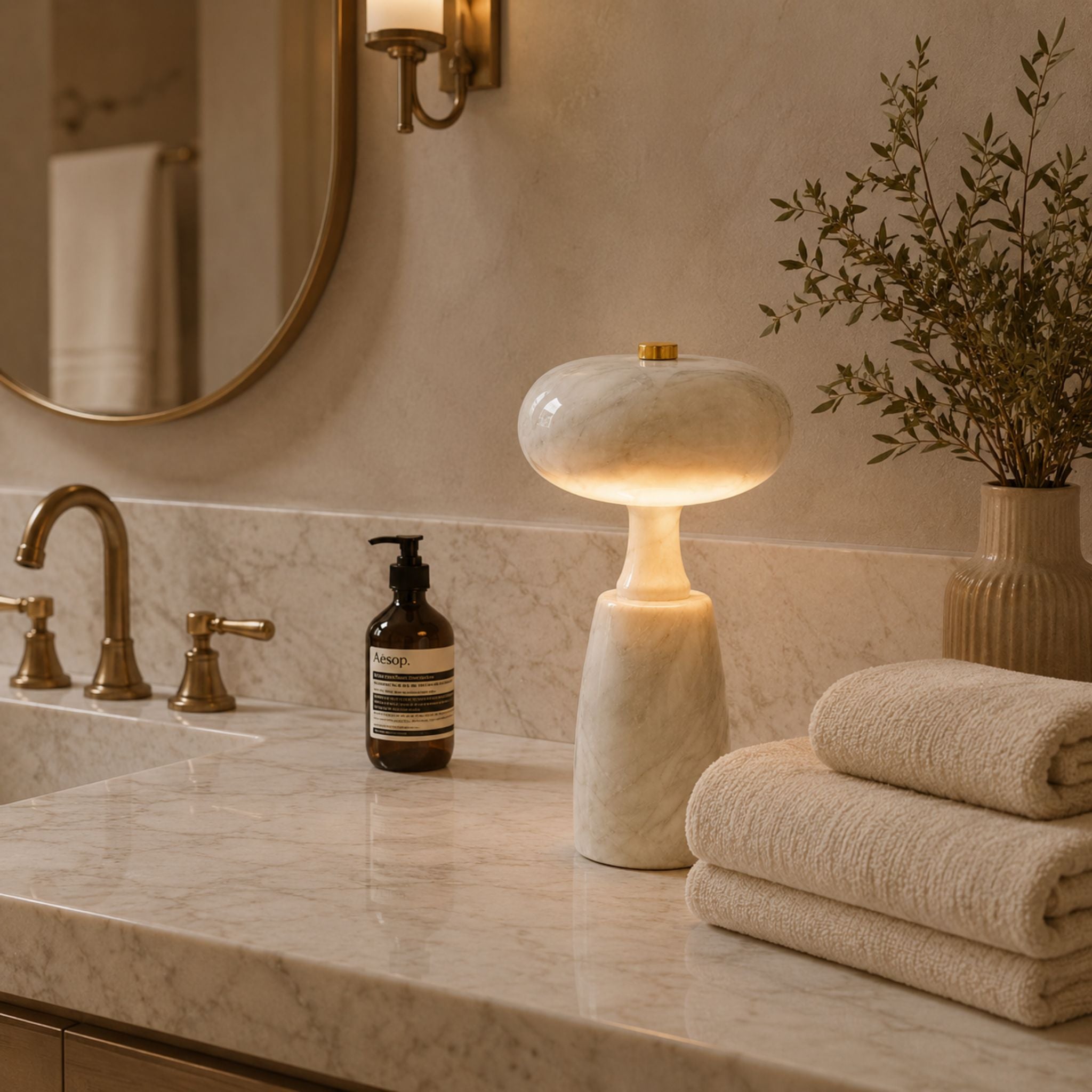 The Marble Glow Cordless Lamp