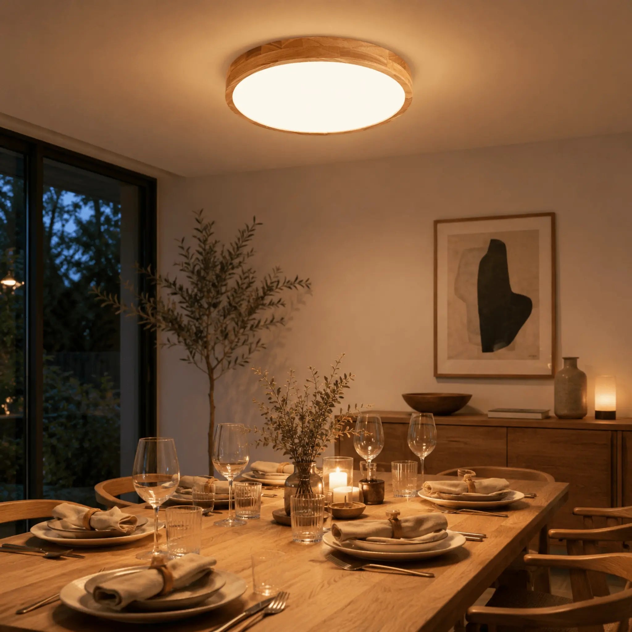 The Warm Geometry Ceiling Light