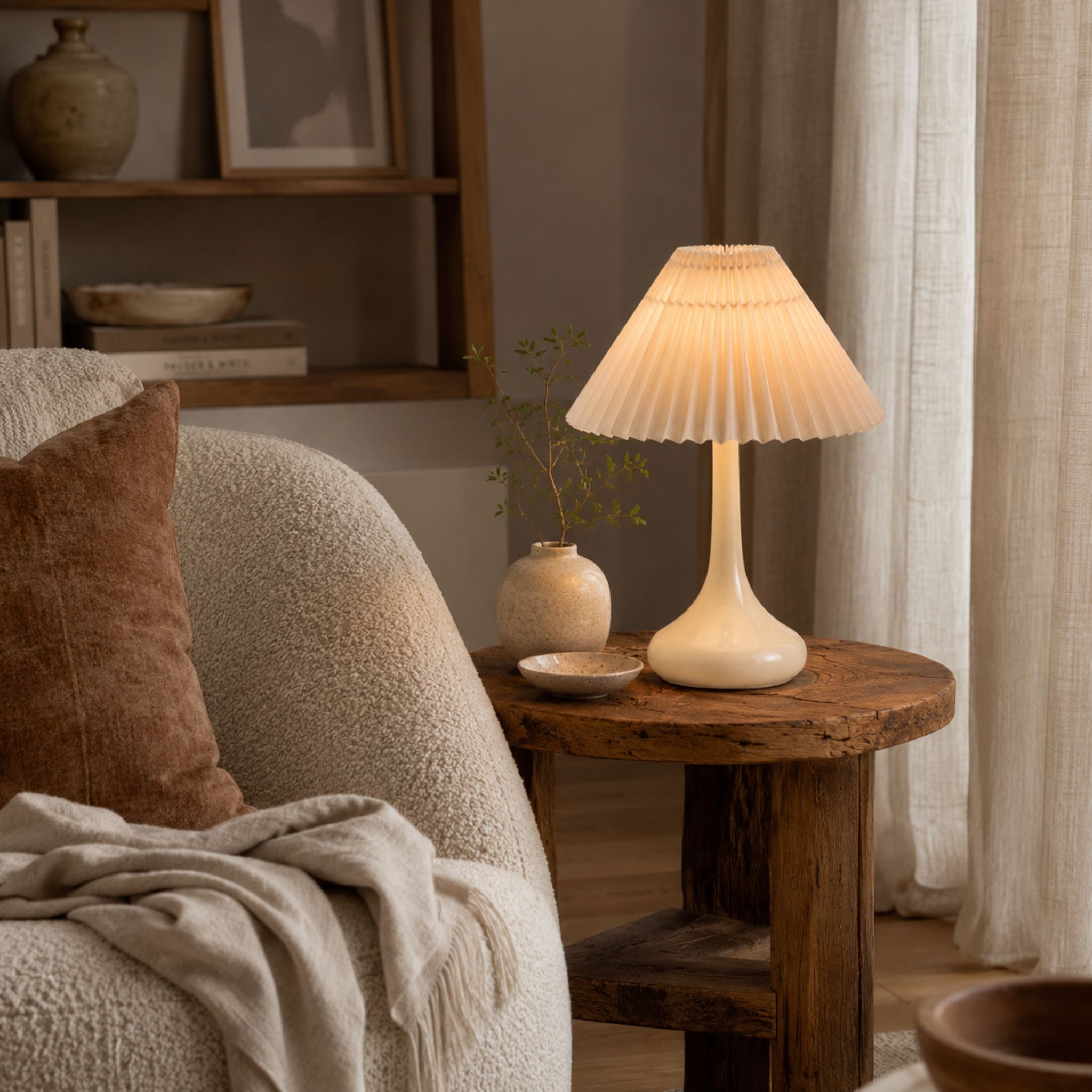 The Willow Pleated Table Lamp