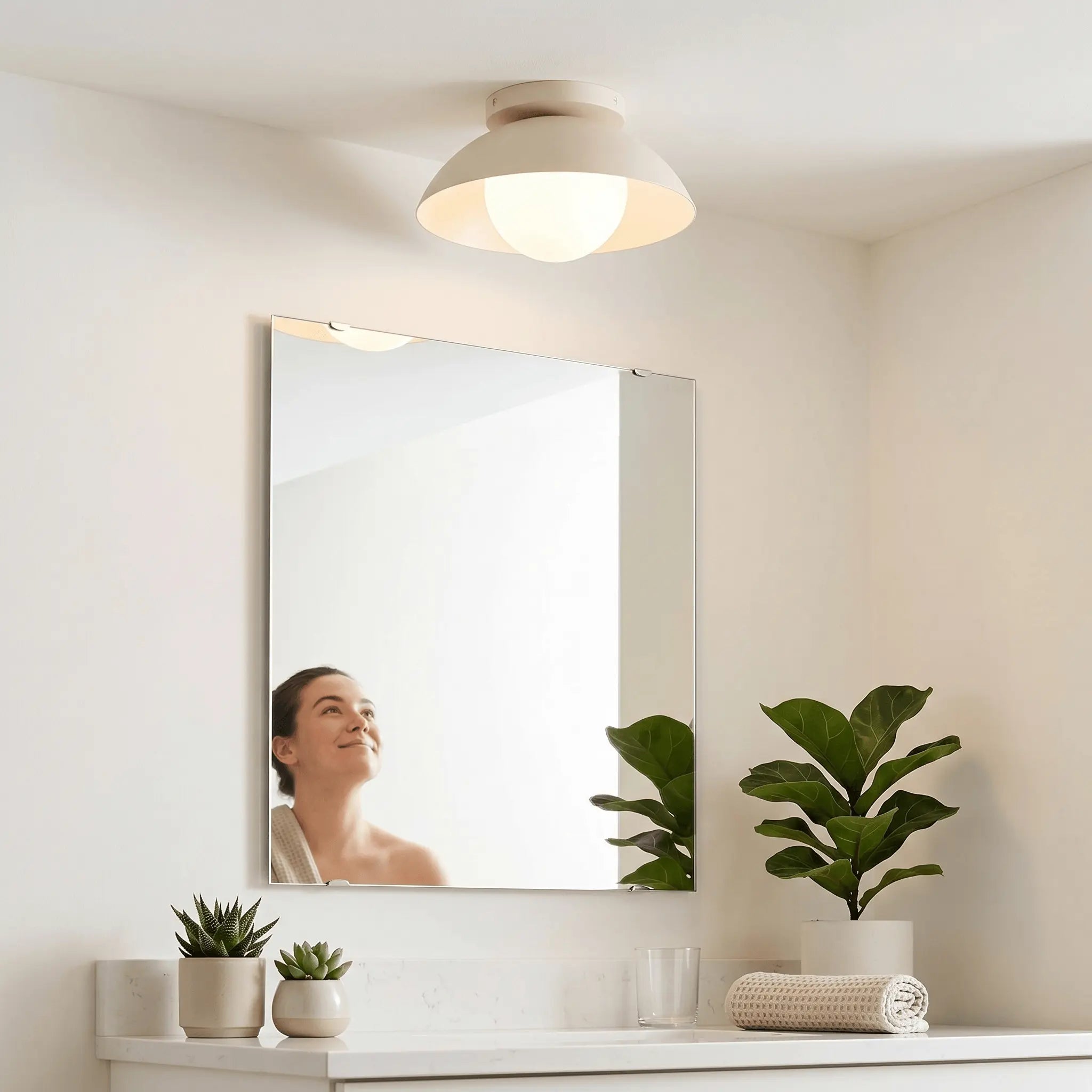 The Soft Glow Flushmount Light