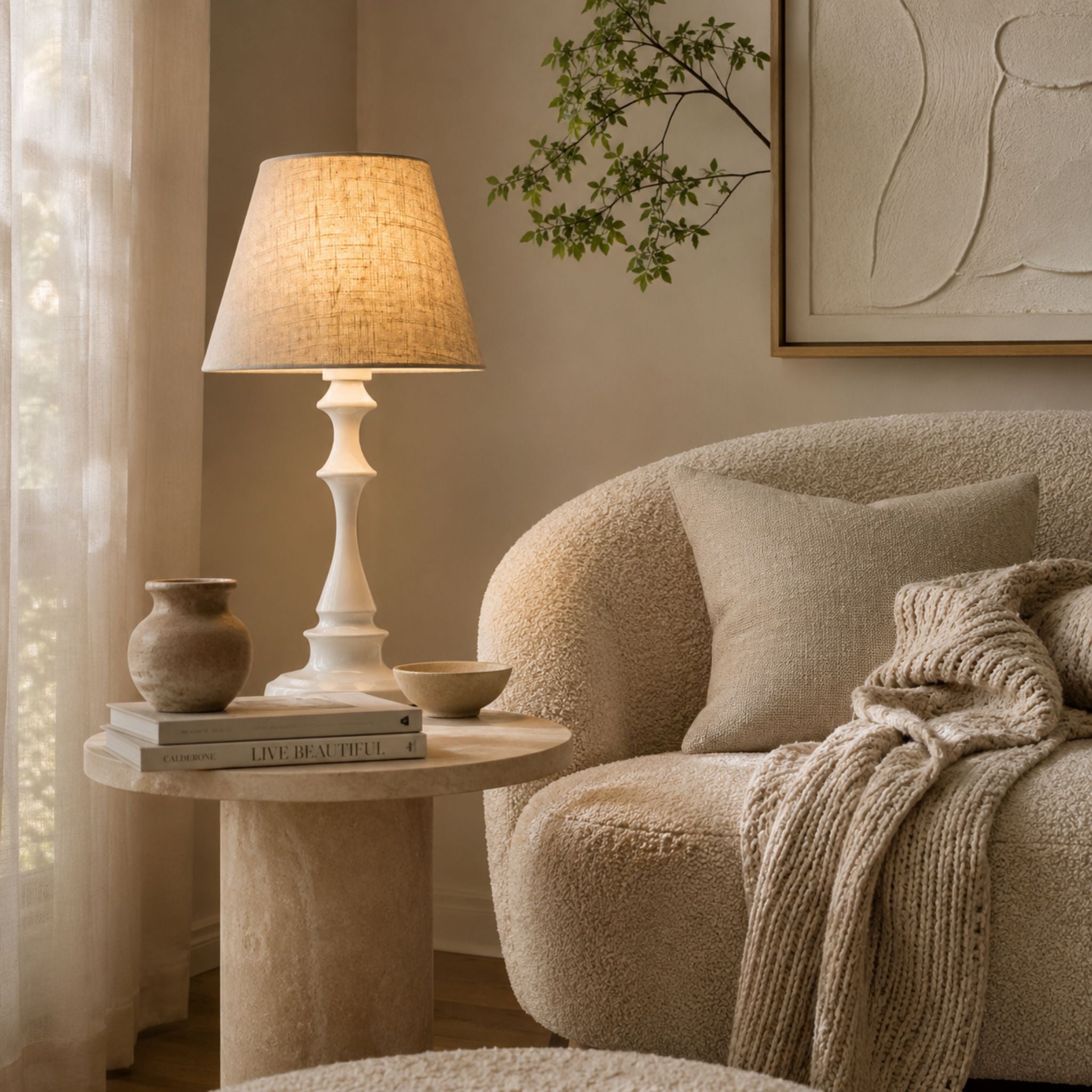 The Timeless Linen Table Lamp