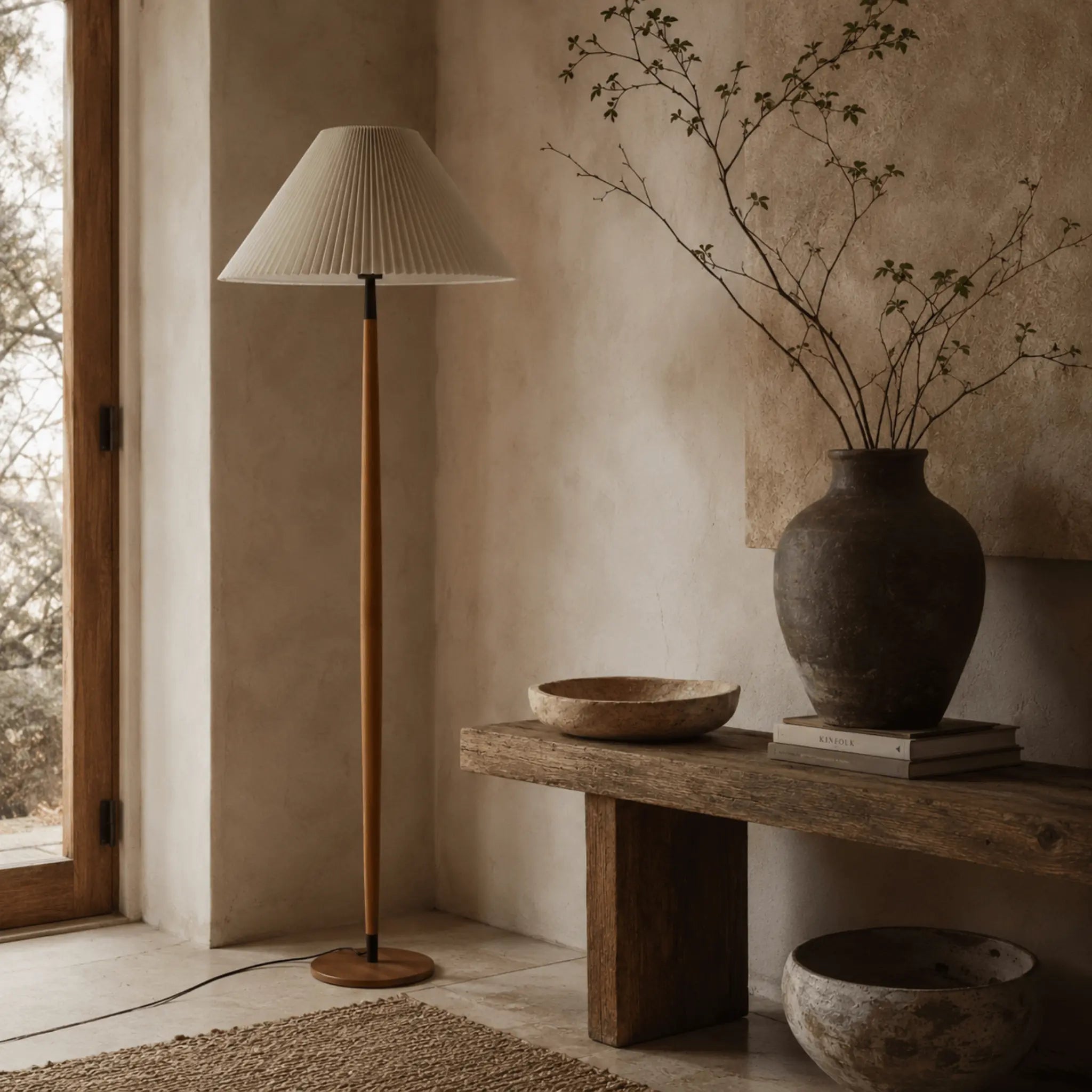 The Walnut Reading Nook Floor Lamp