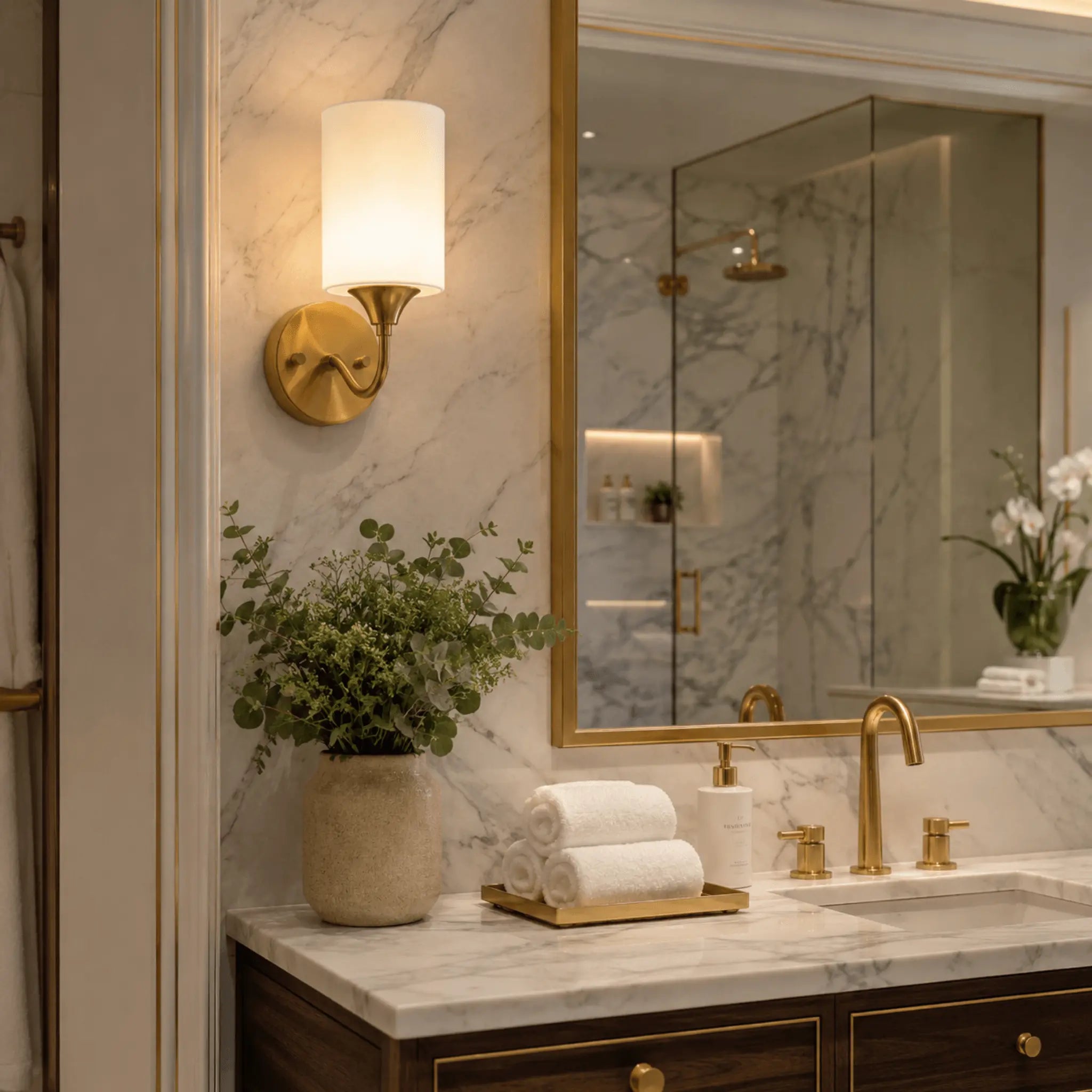 The Mayfair Brass Wall Sconce