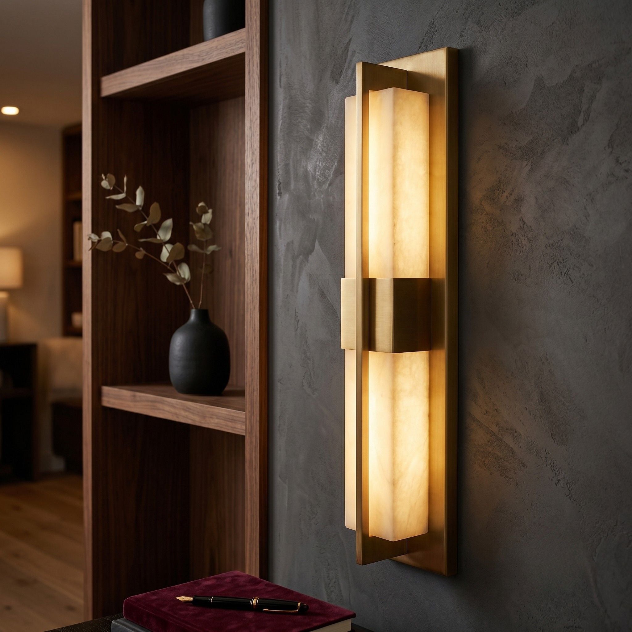 The Opaline Gold Wall Light