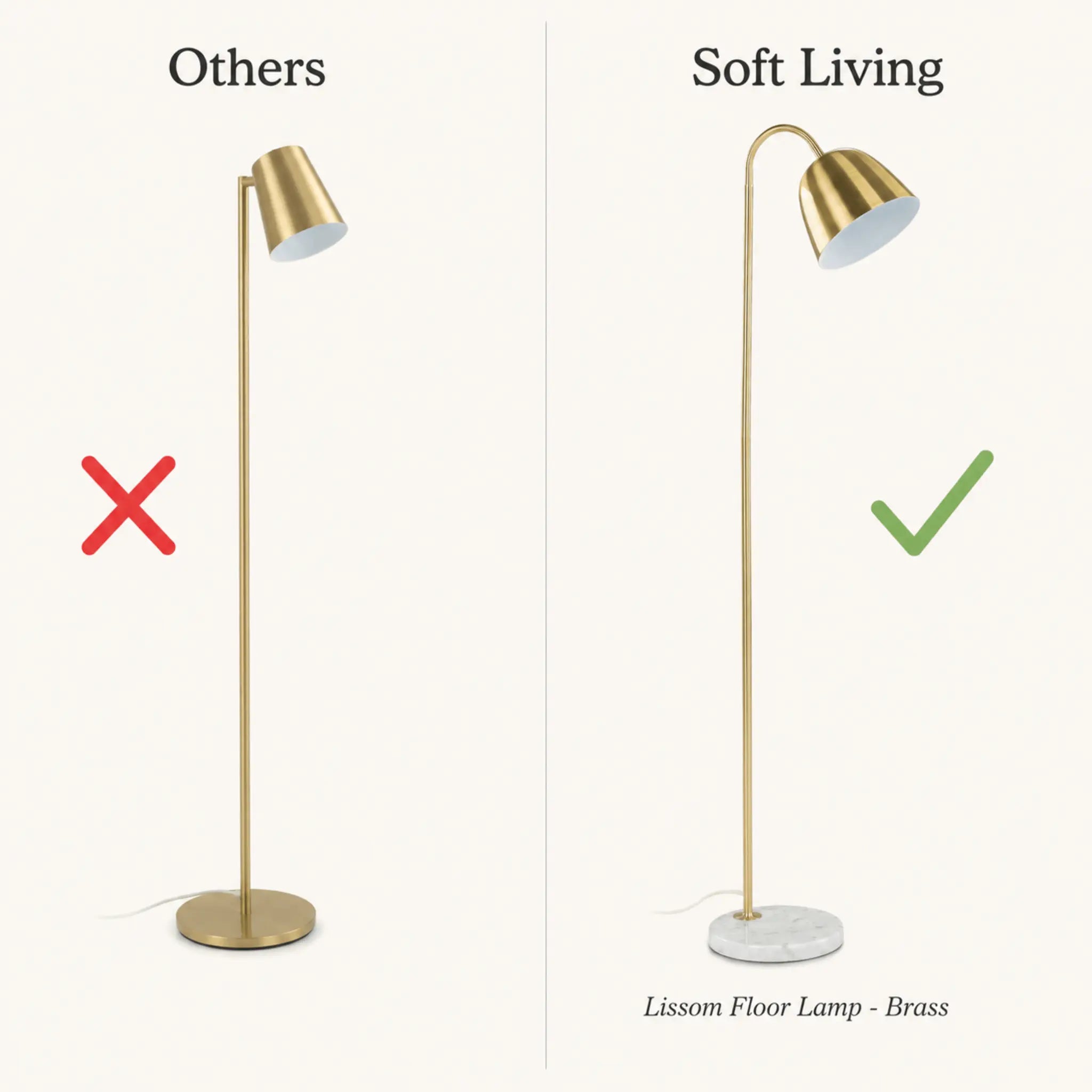 The Reading Corner Brass Floor Lamp
