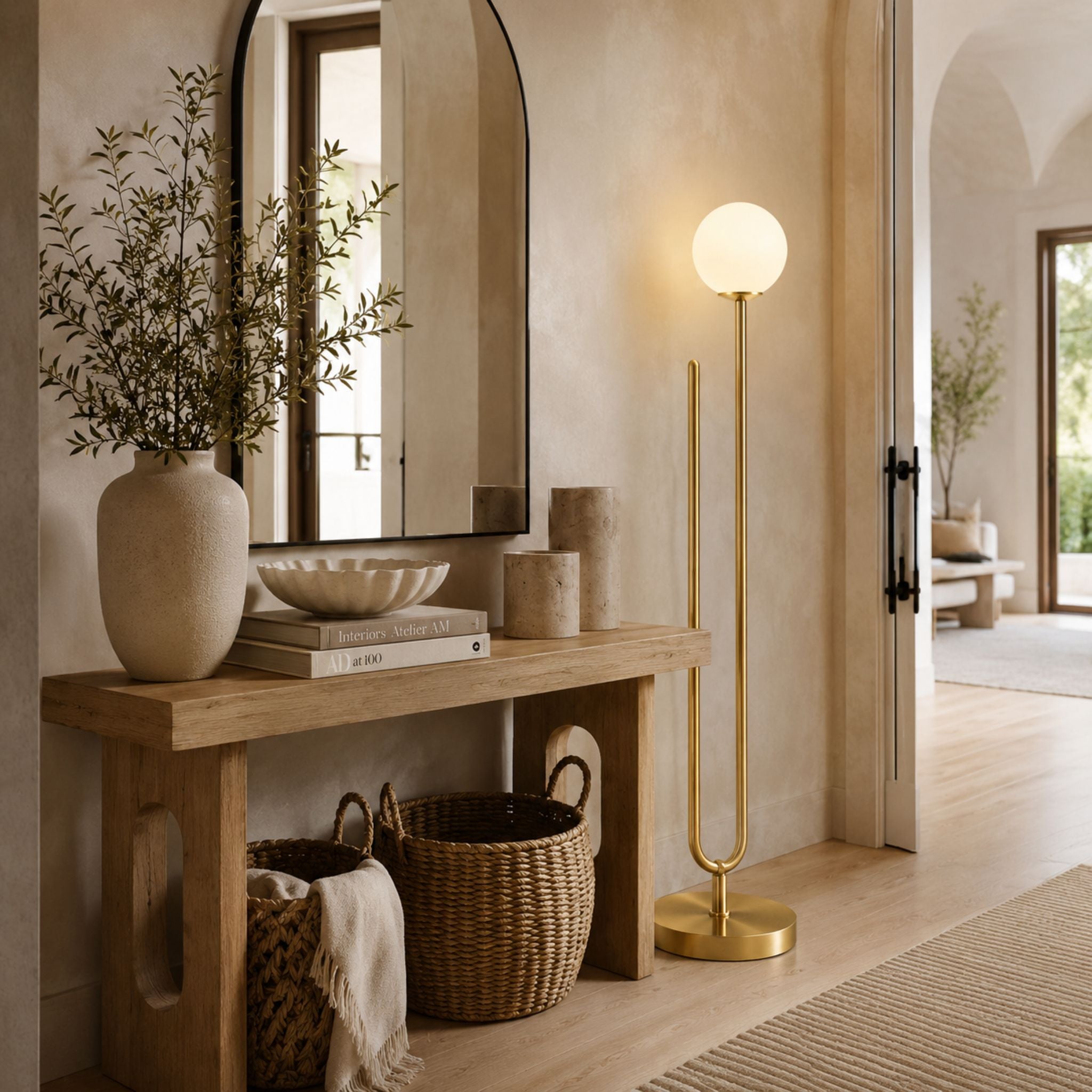 The Luna Globe Floor Lamp