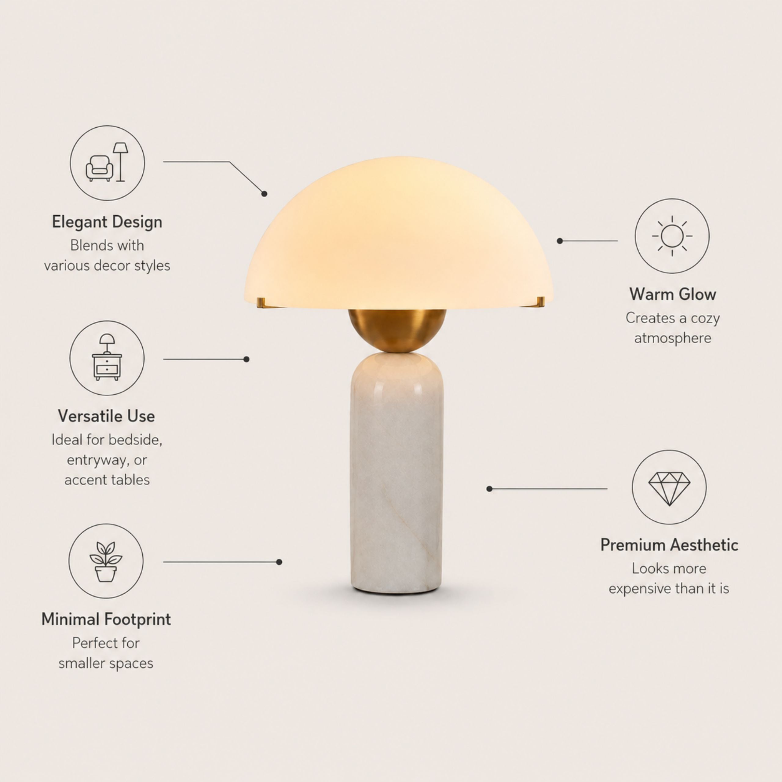 The Marble Muse Table Lamp