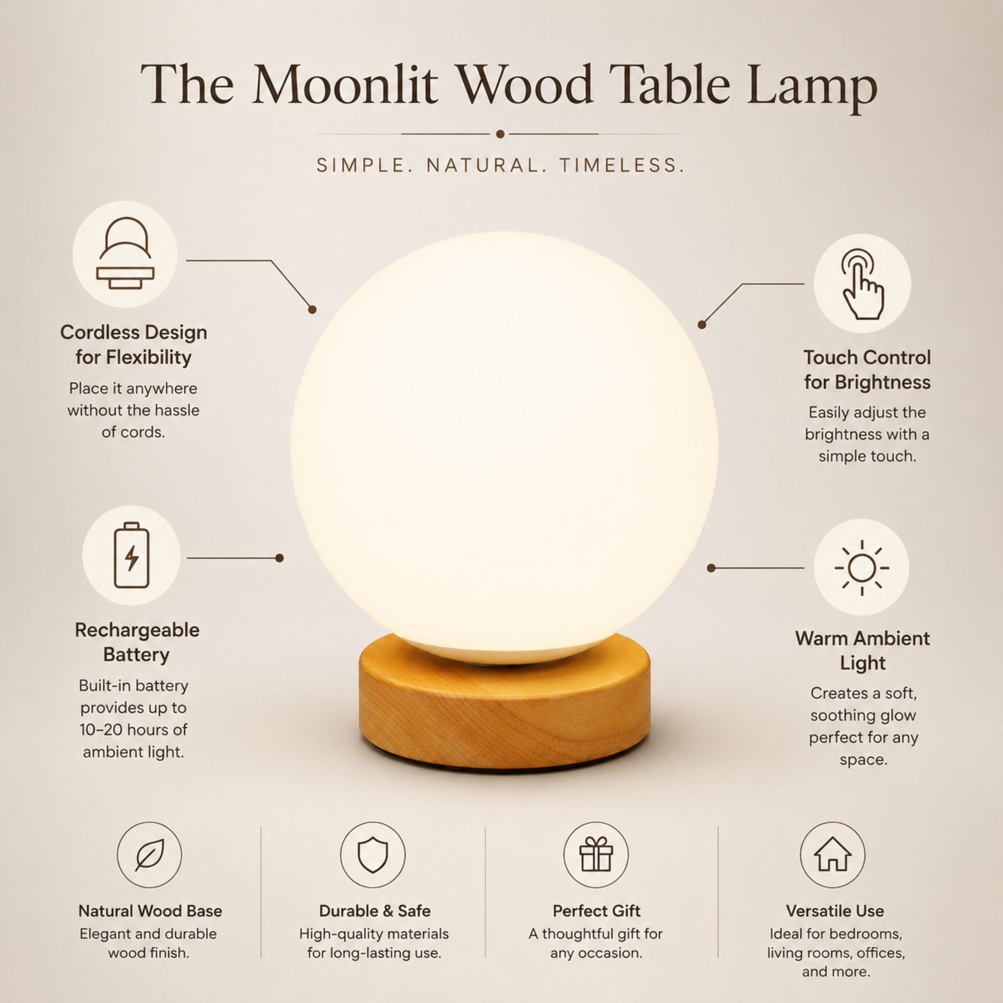 The Moonlit Wood Table Lamp