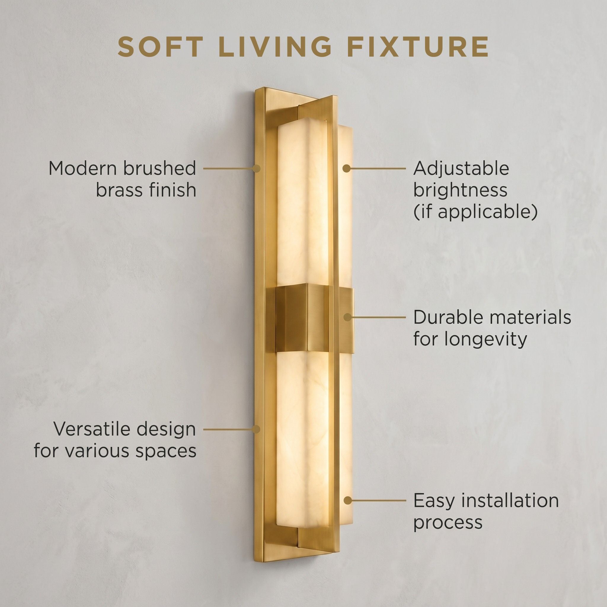 The Opaline Gold Wall Light