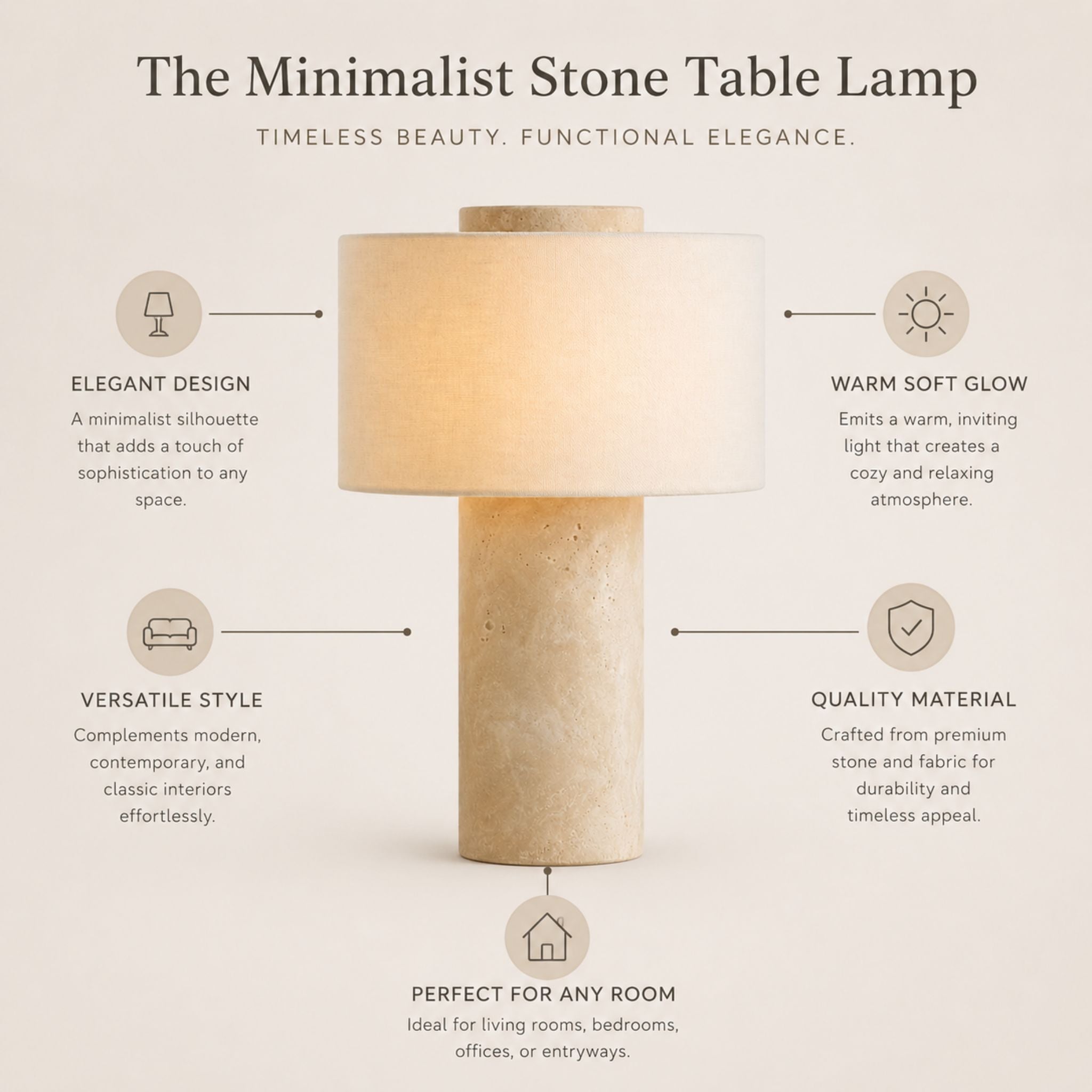 The Minimalist Stone Table Lamp