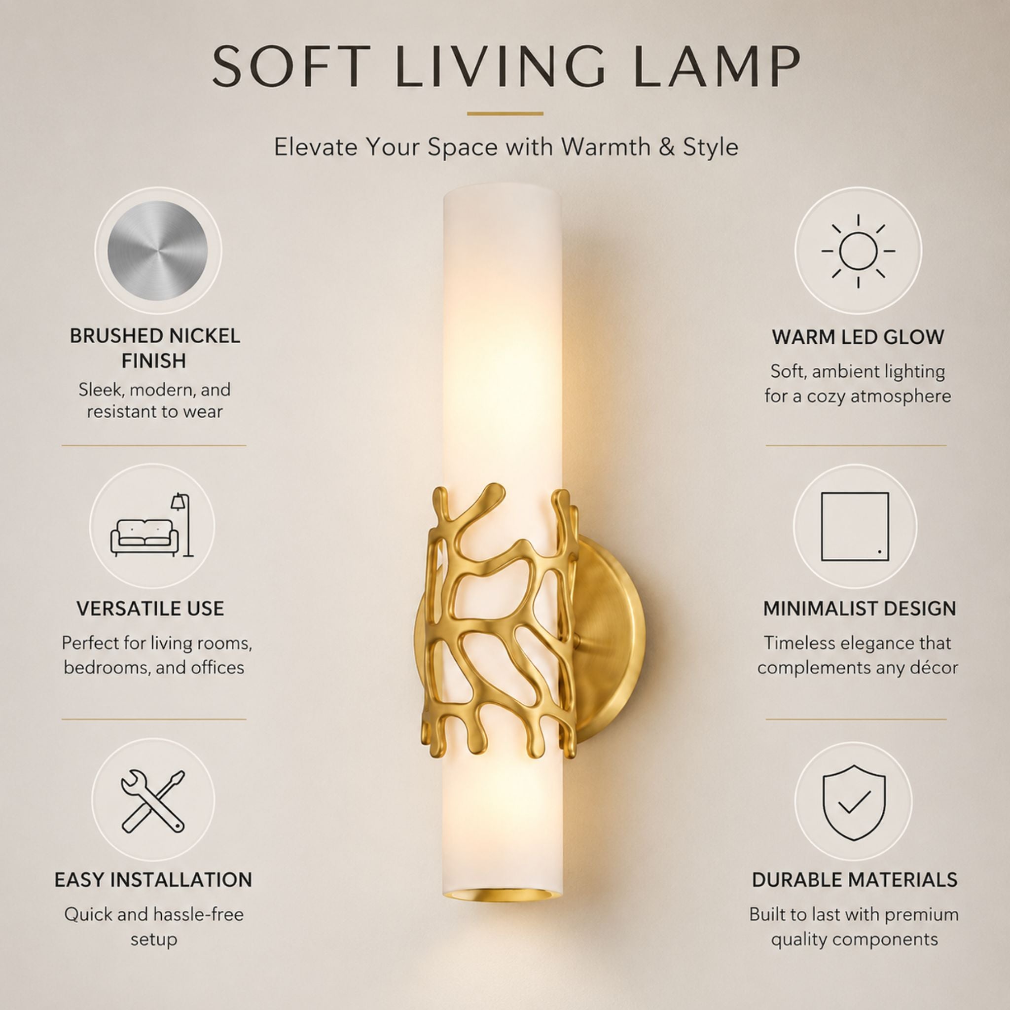 The Golden Reef Wall Light