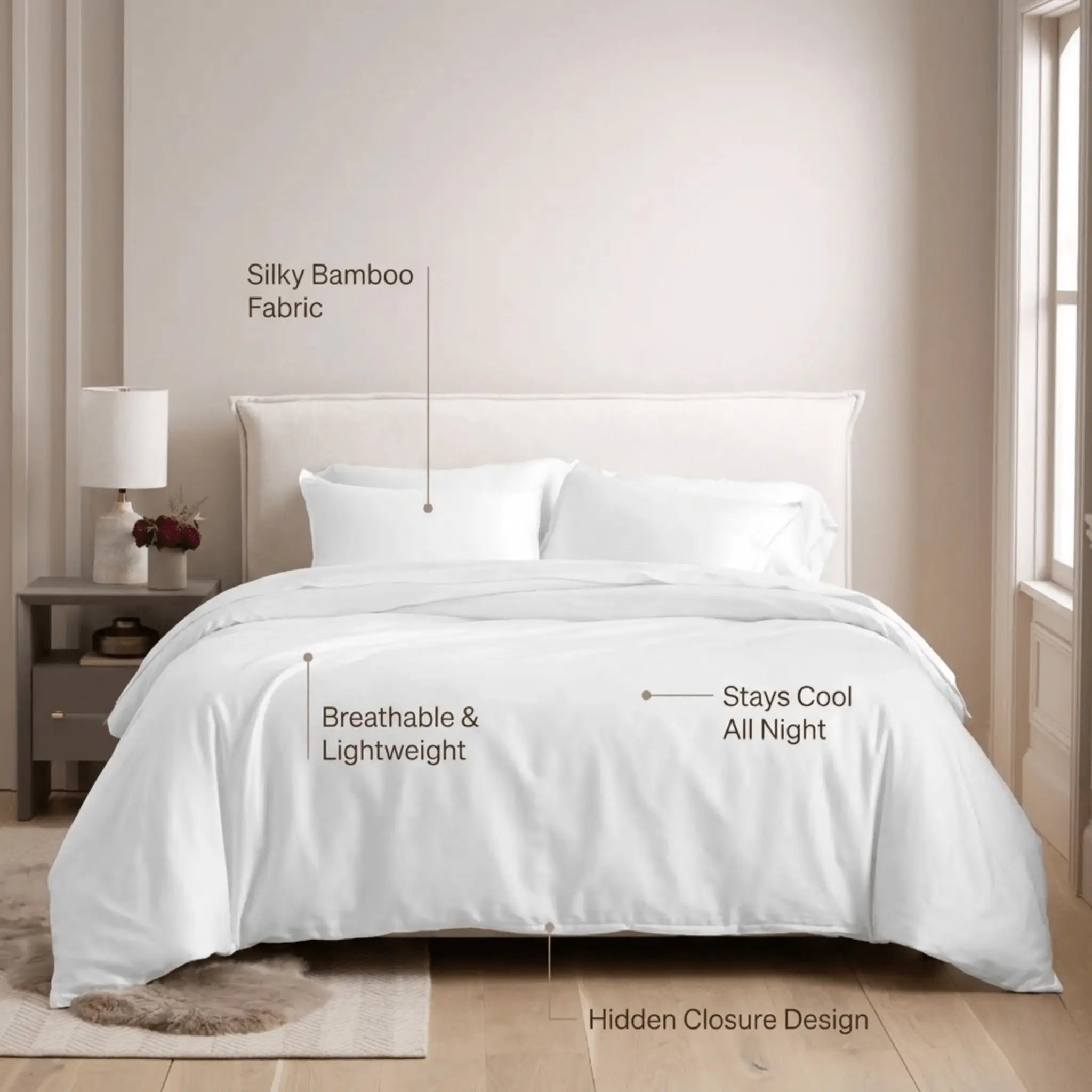 The Hotel Bamboo Duvet Cover Set