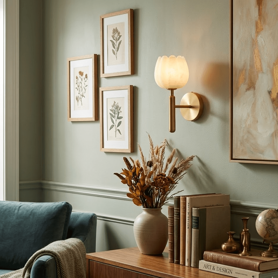 The Alabaster Bloom Wall Light