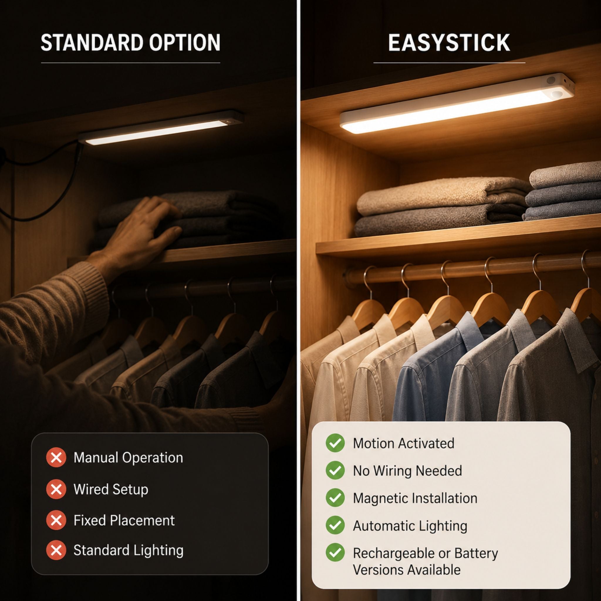 The Line Motion Closet Light