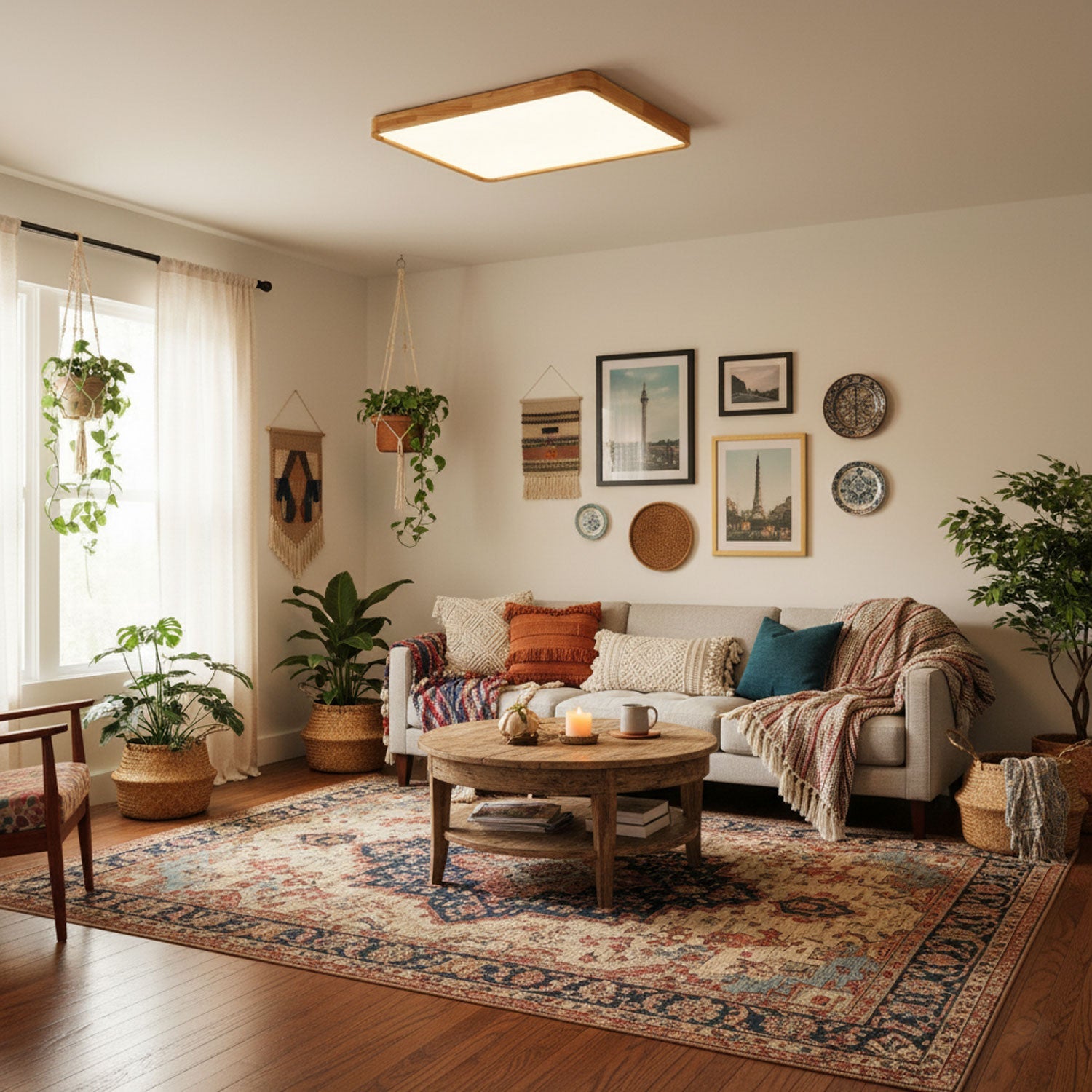 The Warm Geometry Ceiling Light