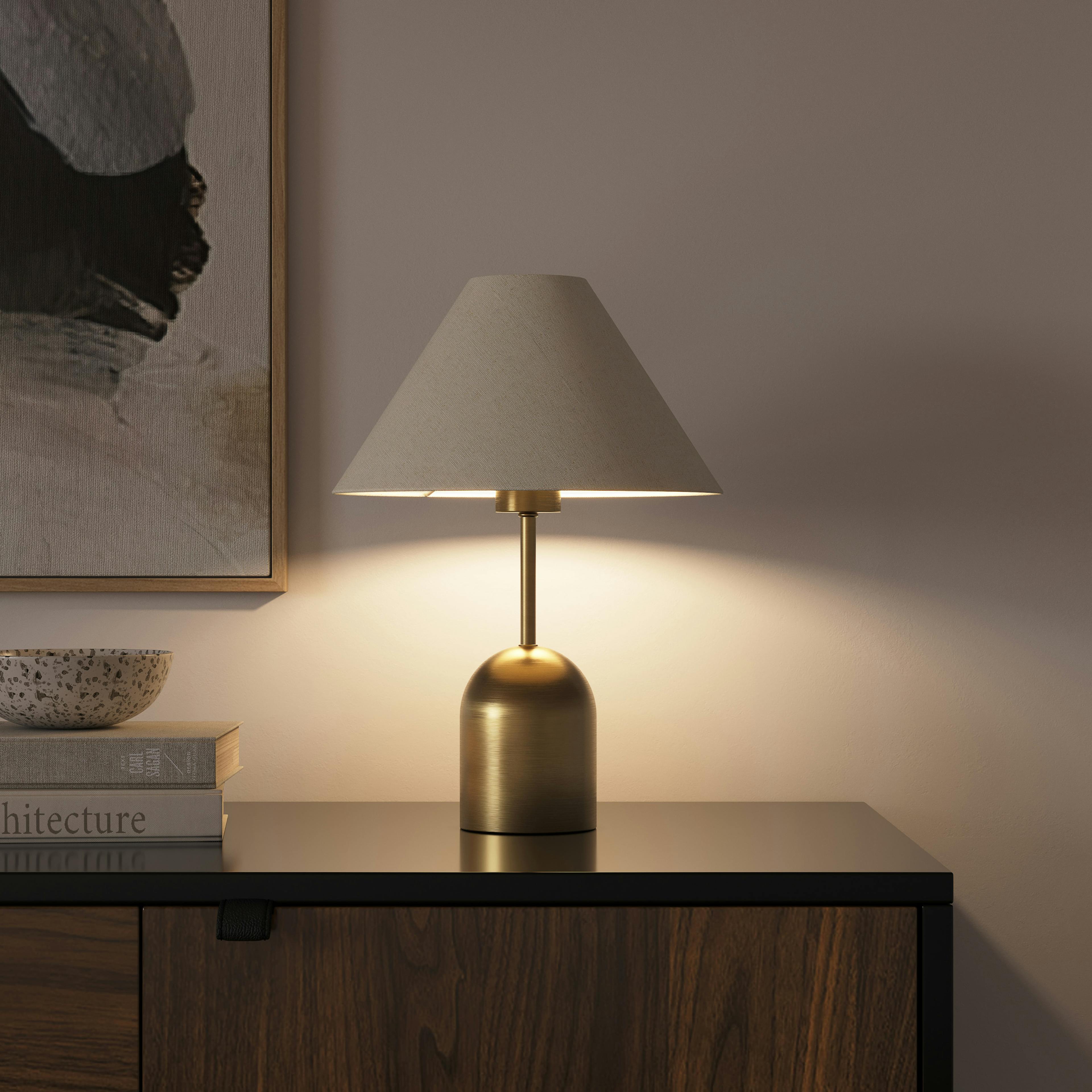The Warm Glow Brass Table Lamp