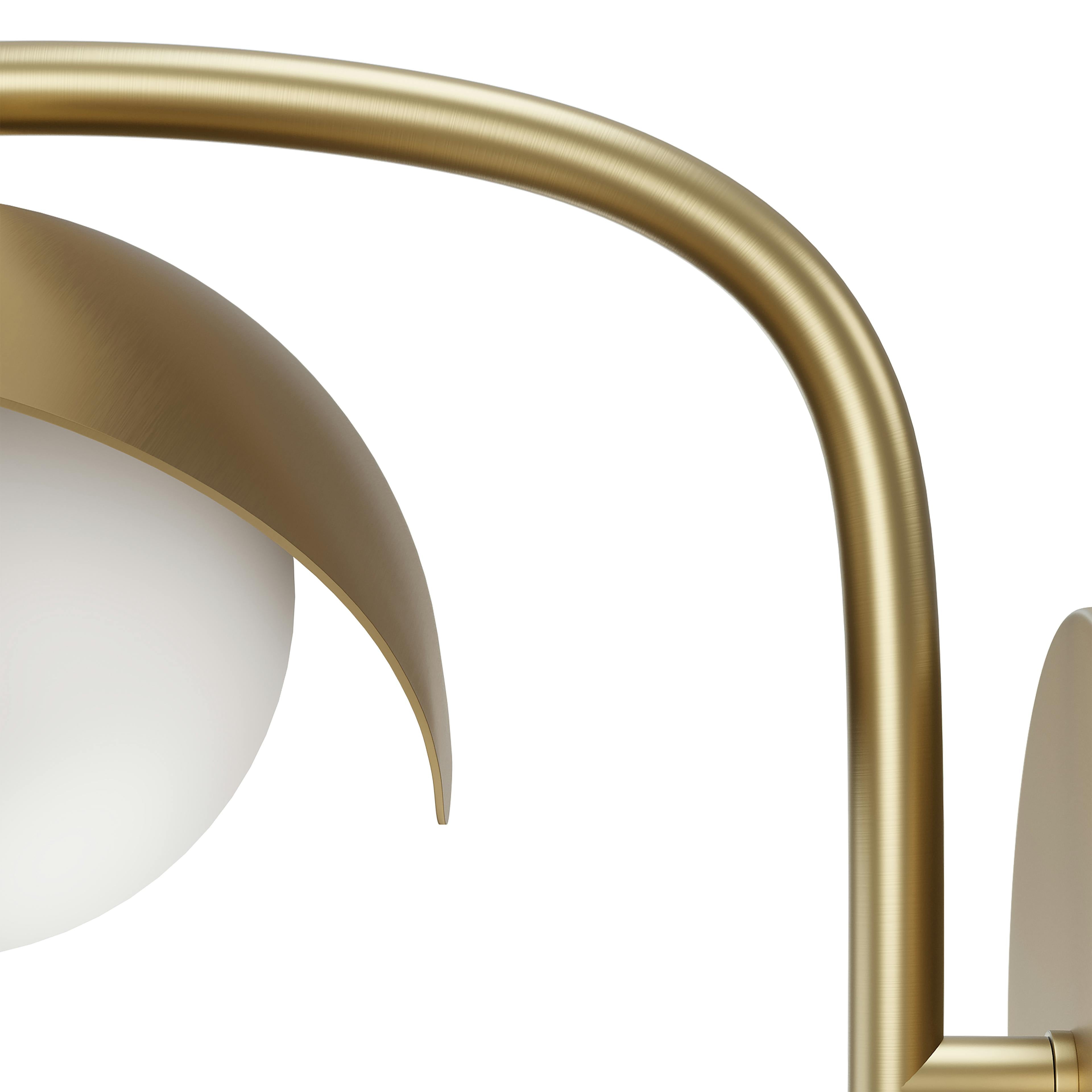 The Warm Glow Brass Sconce