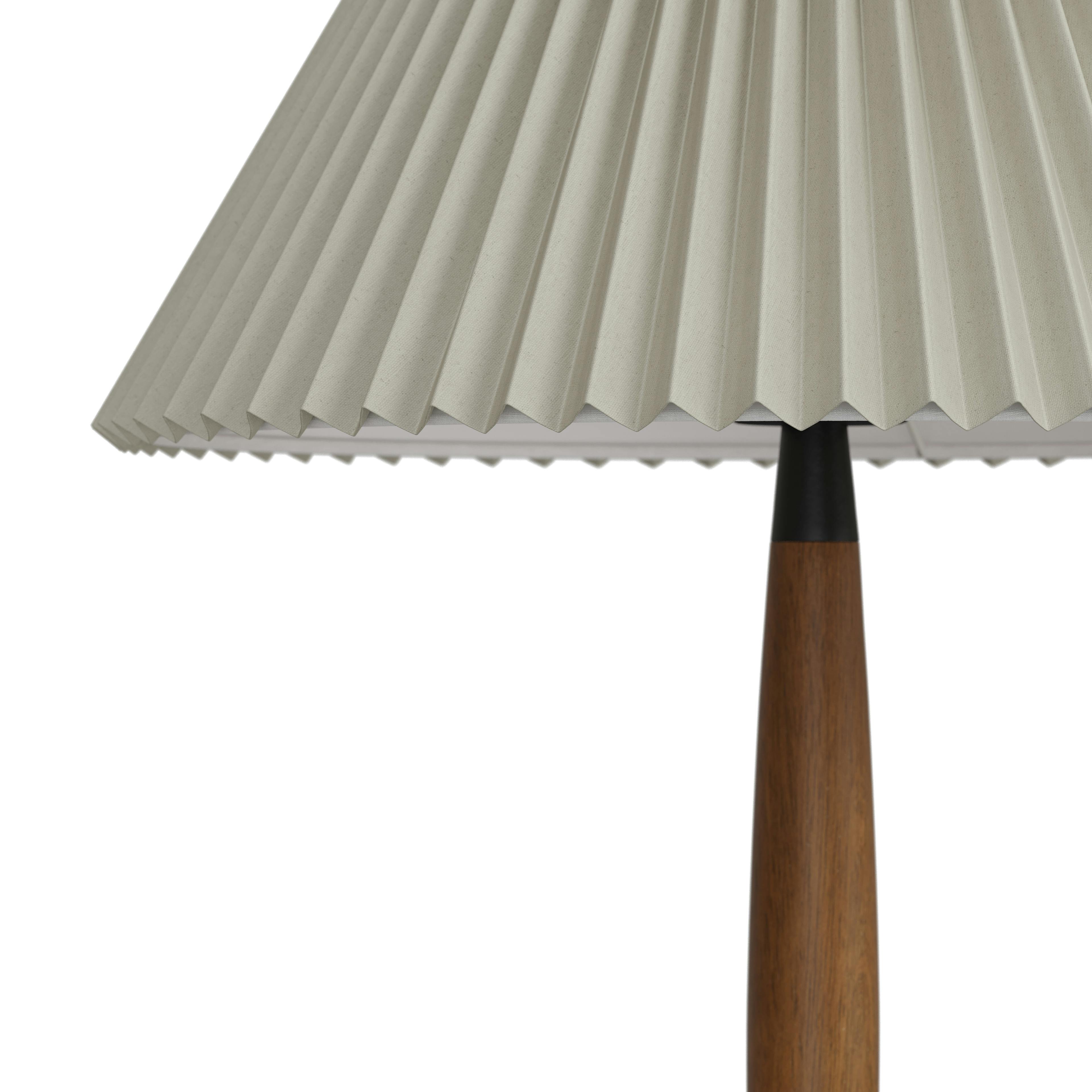 The Warm Glow Walnut Table Lamp